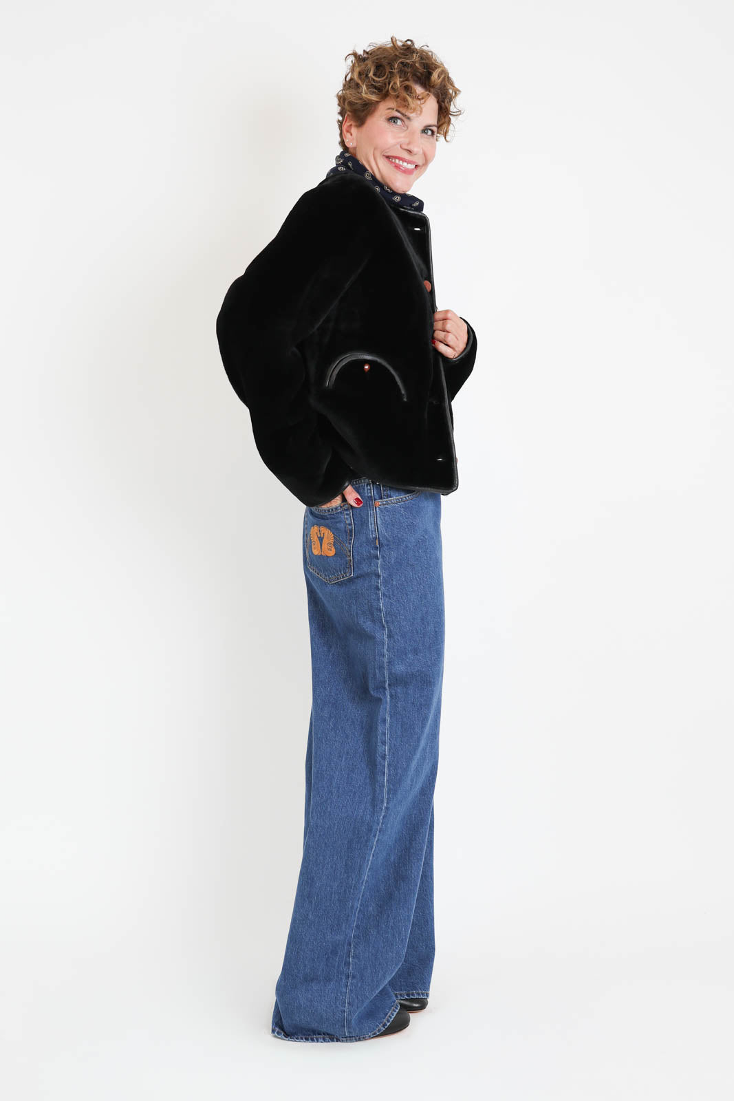 Blazé Milano, Jacke Tatoosh Gliss in Schwarz