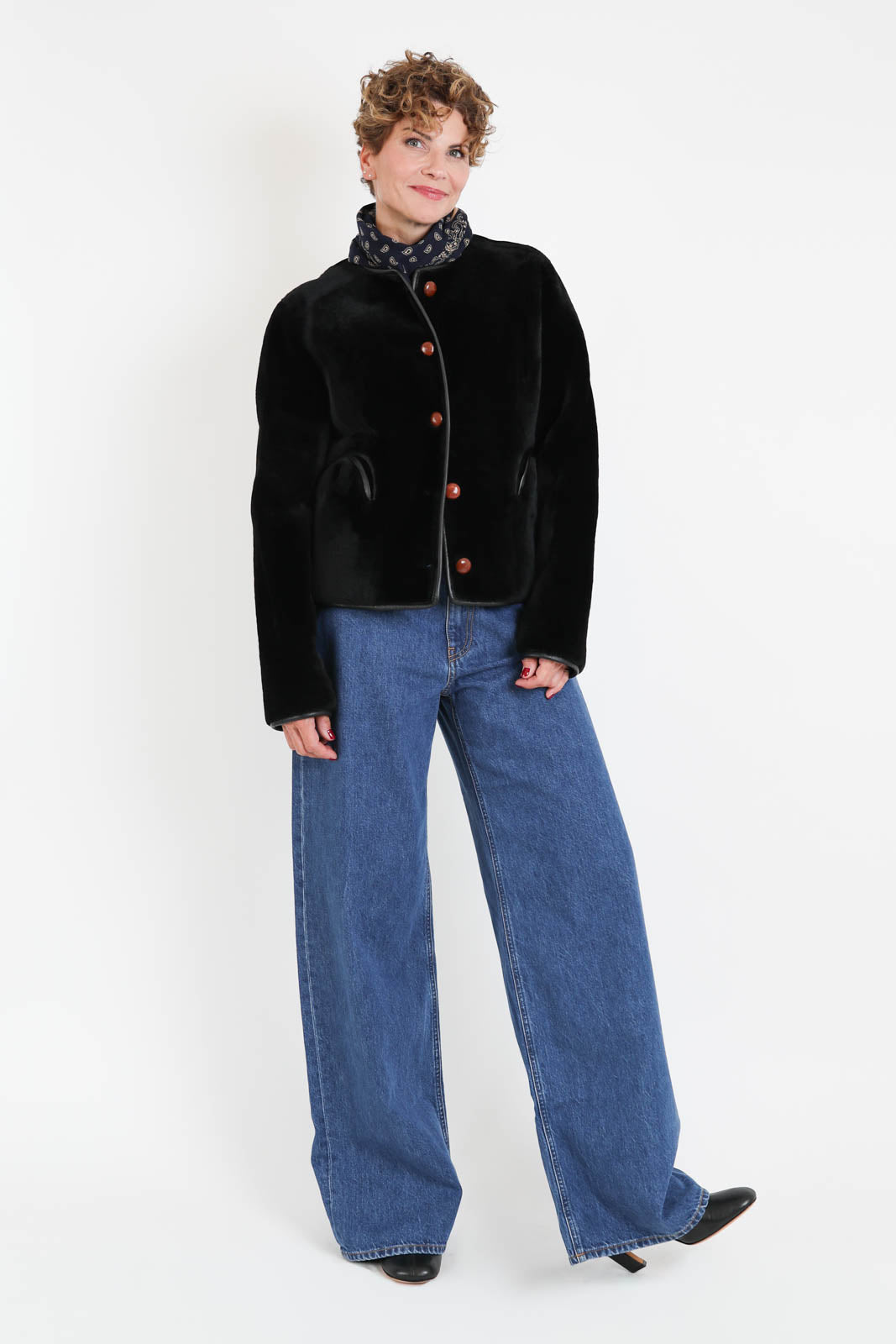 Blazé Milano, Jacke Tatoosh Gliss in Schwarz