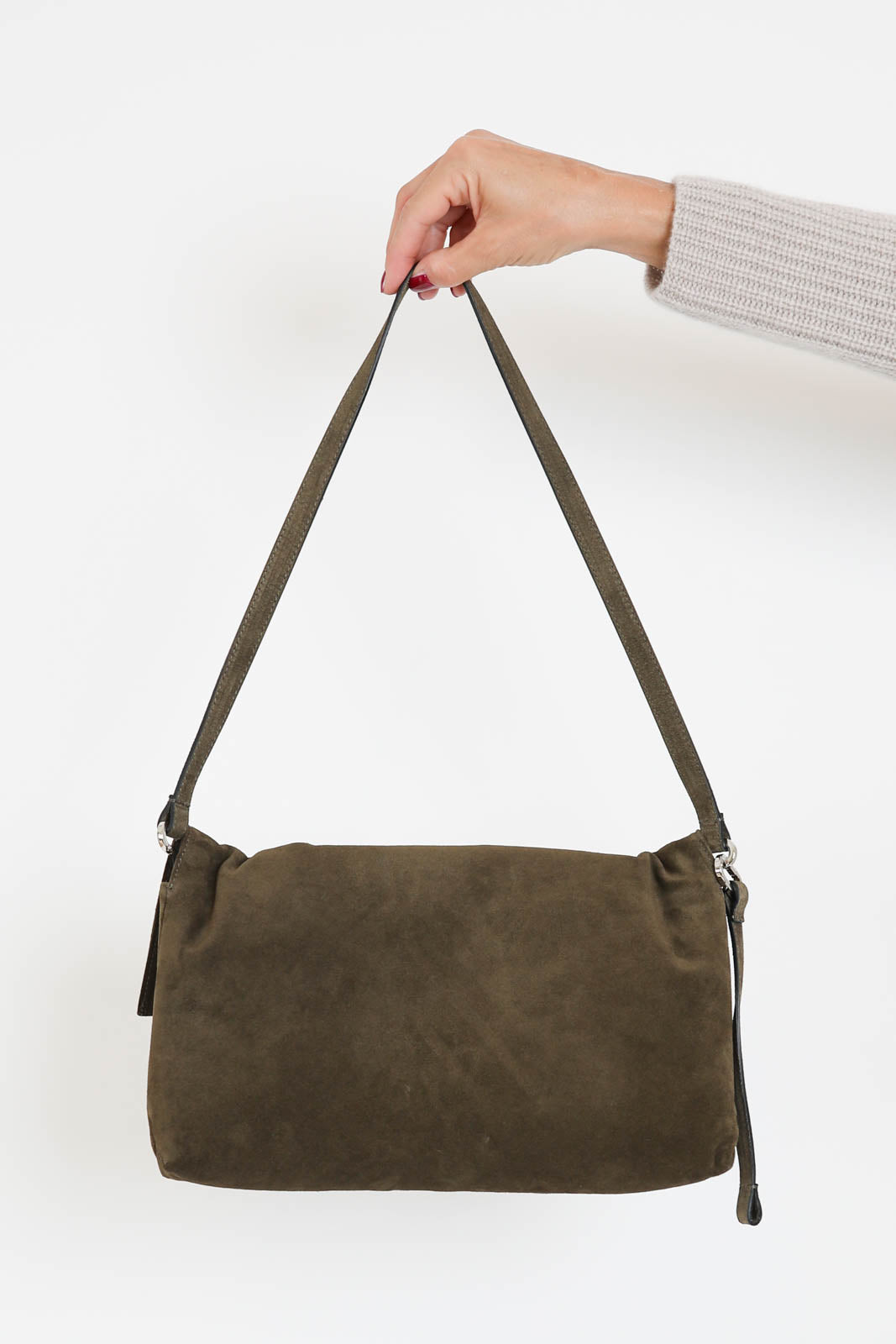Zilla, Tasche Leather Longuette in Oliva