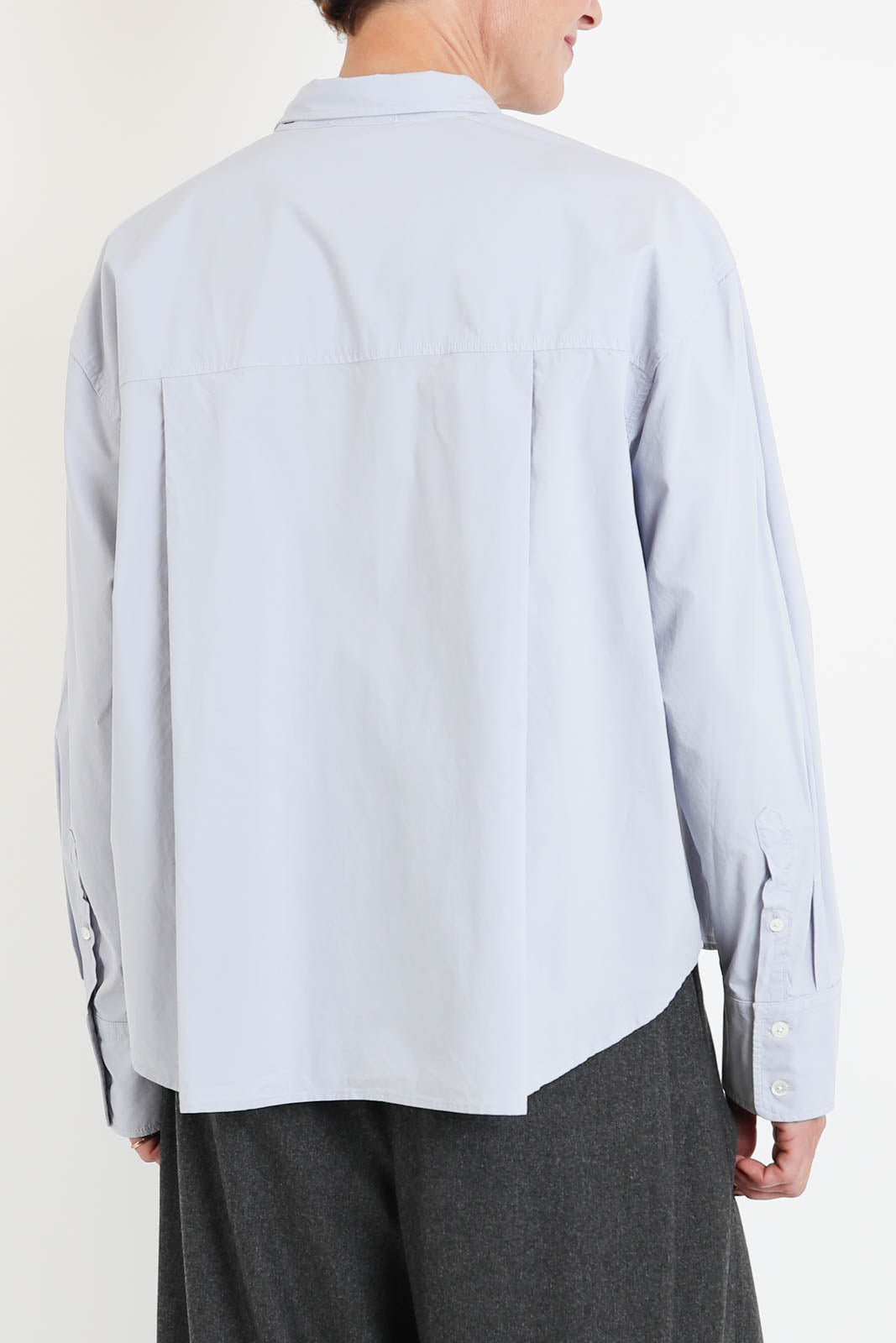 Zenggi, Bluse Cotton Poplin in Horizon Blue