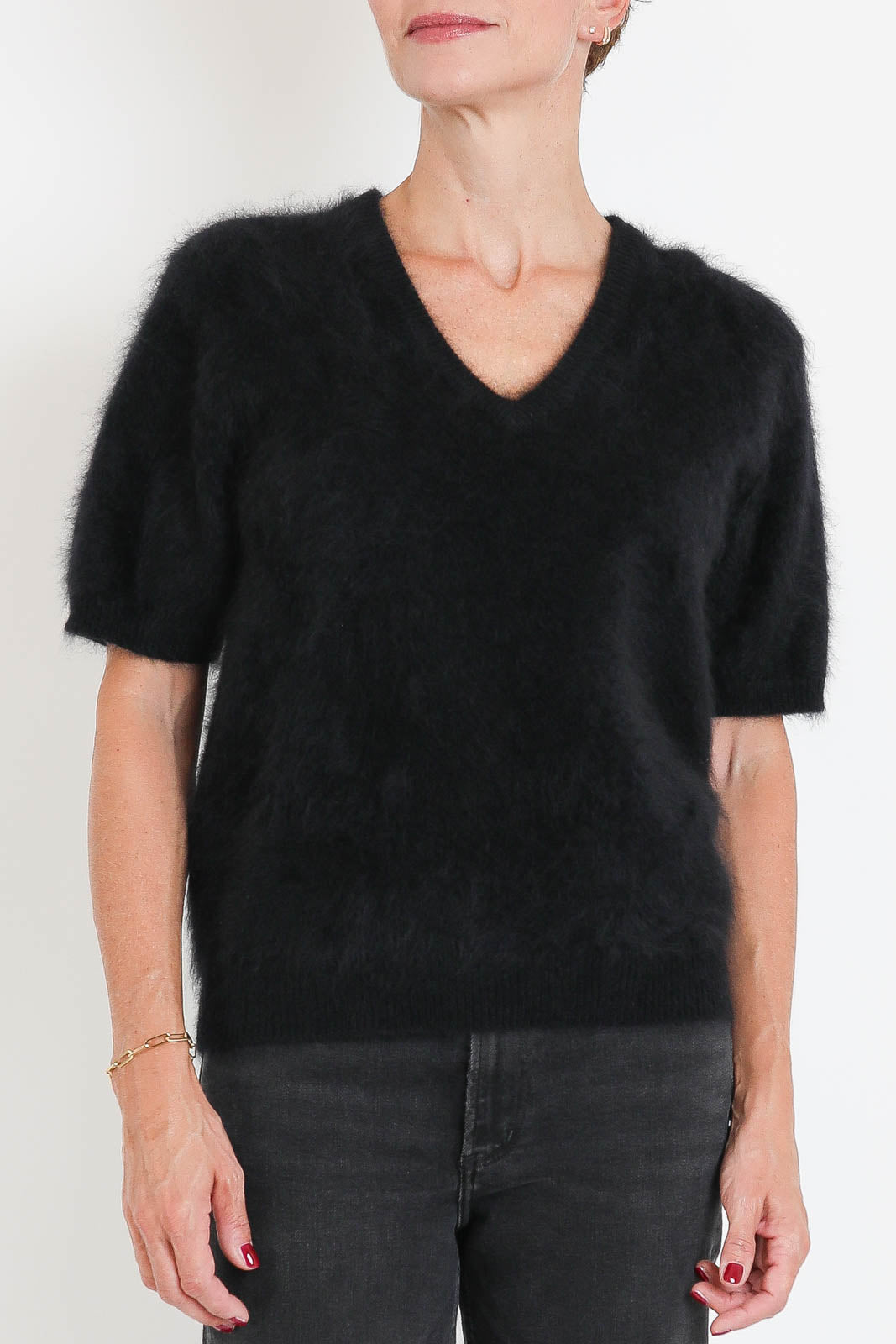 Lisa Yang, Pullover Lovisa in Black Brushed