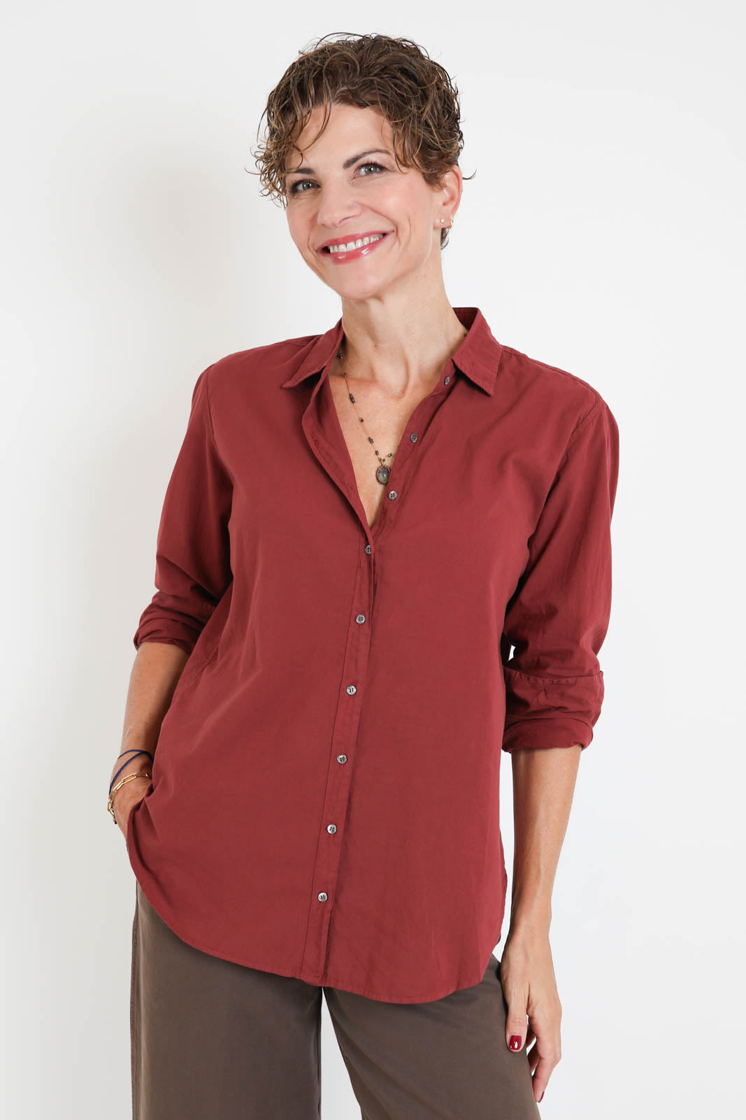 Xirena, Bluse Beau in Bordeaux