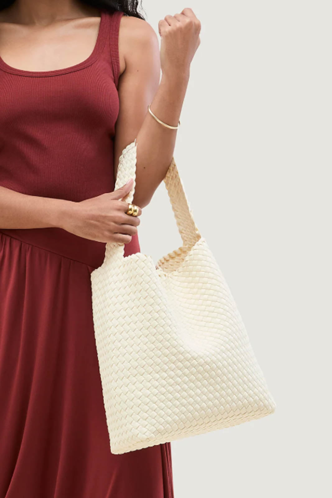 Naghedi, Tasche Nomad Medium Hobo in Salt