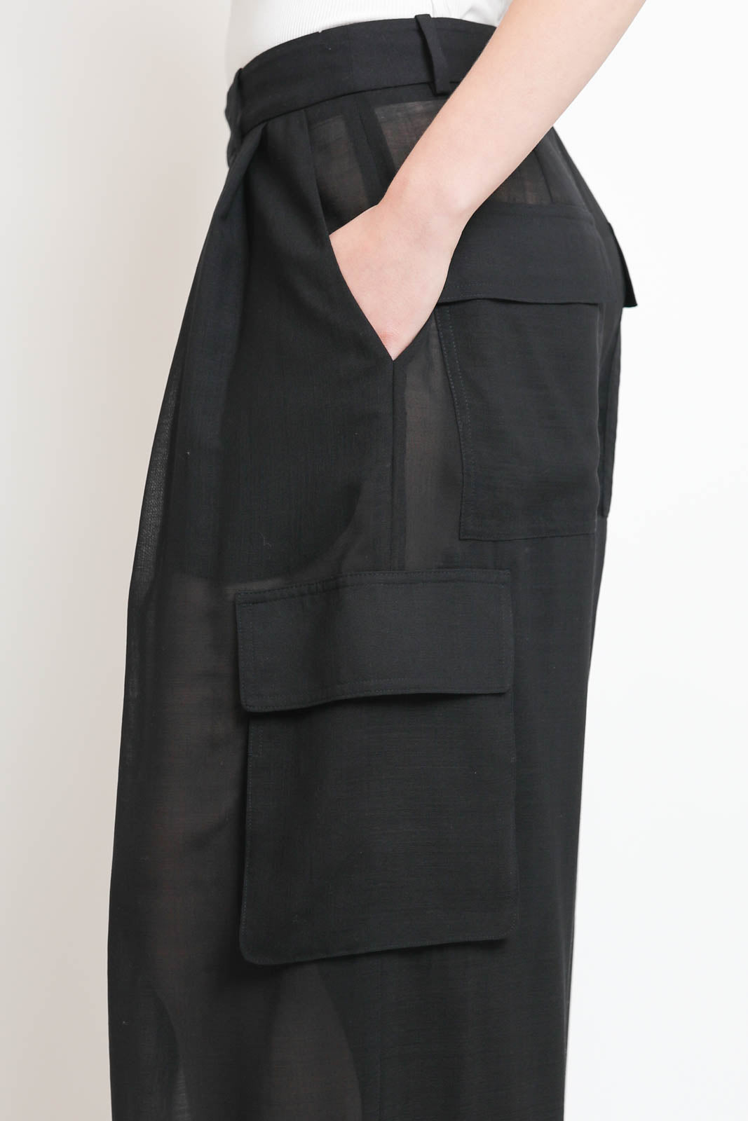 Tibi, Hose Sheer Wool in Black