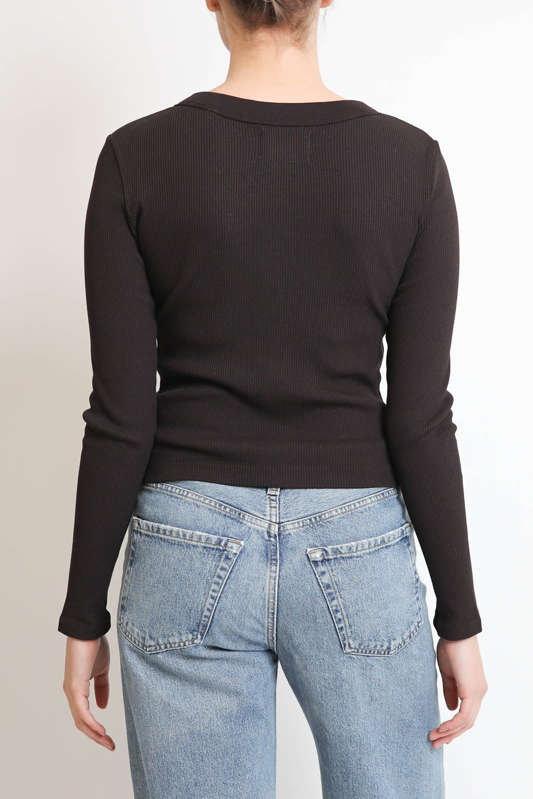 Citizens of Humanity, Pullover Varra Henley in Chocolate