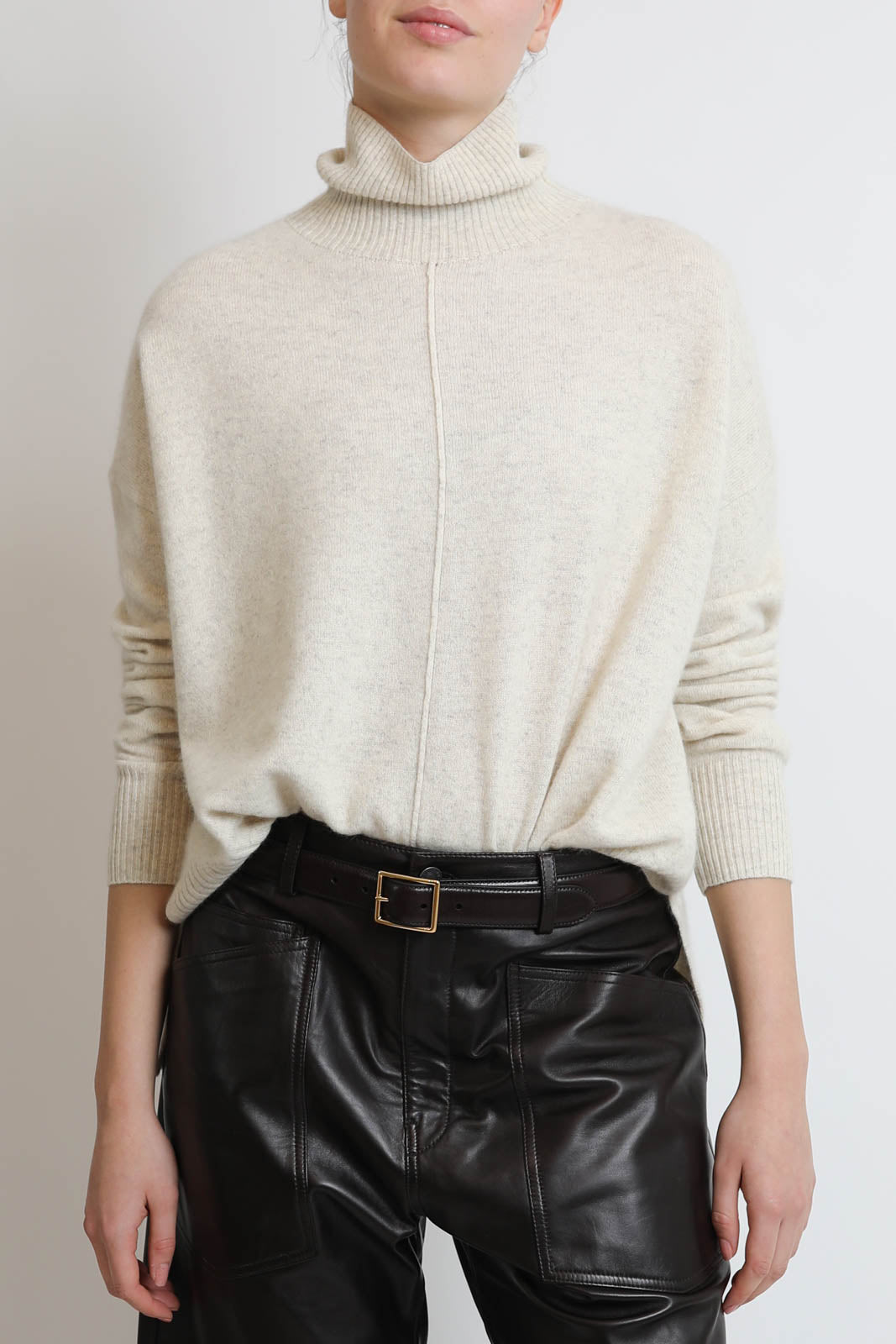 C. T. Plage, Pullover High Neck in Ivory