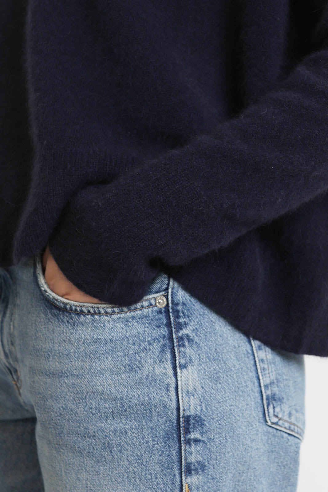 C. T. Plage, Pullover Round Longsleeve in Navy