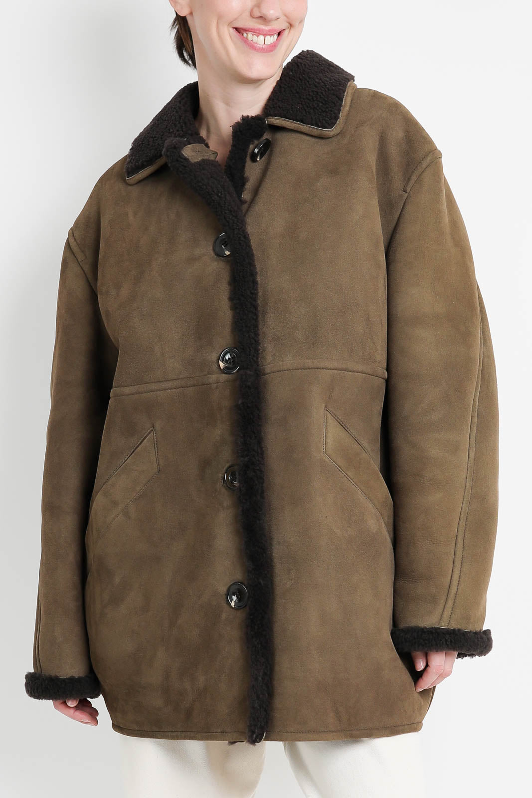 Soeur, Mantel Breda in Taupe