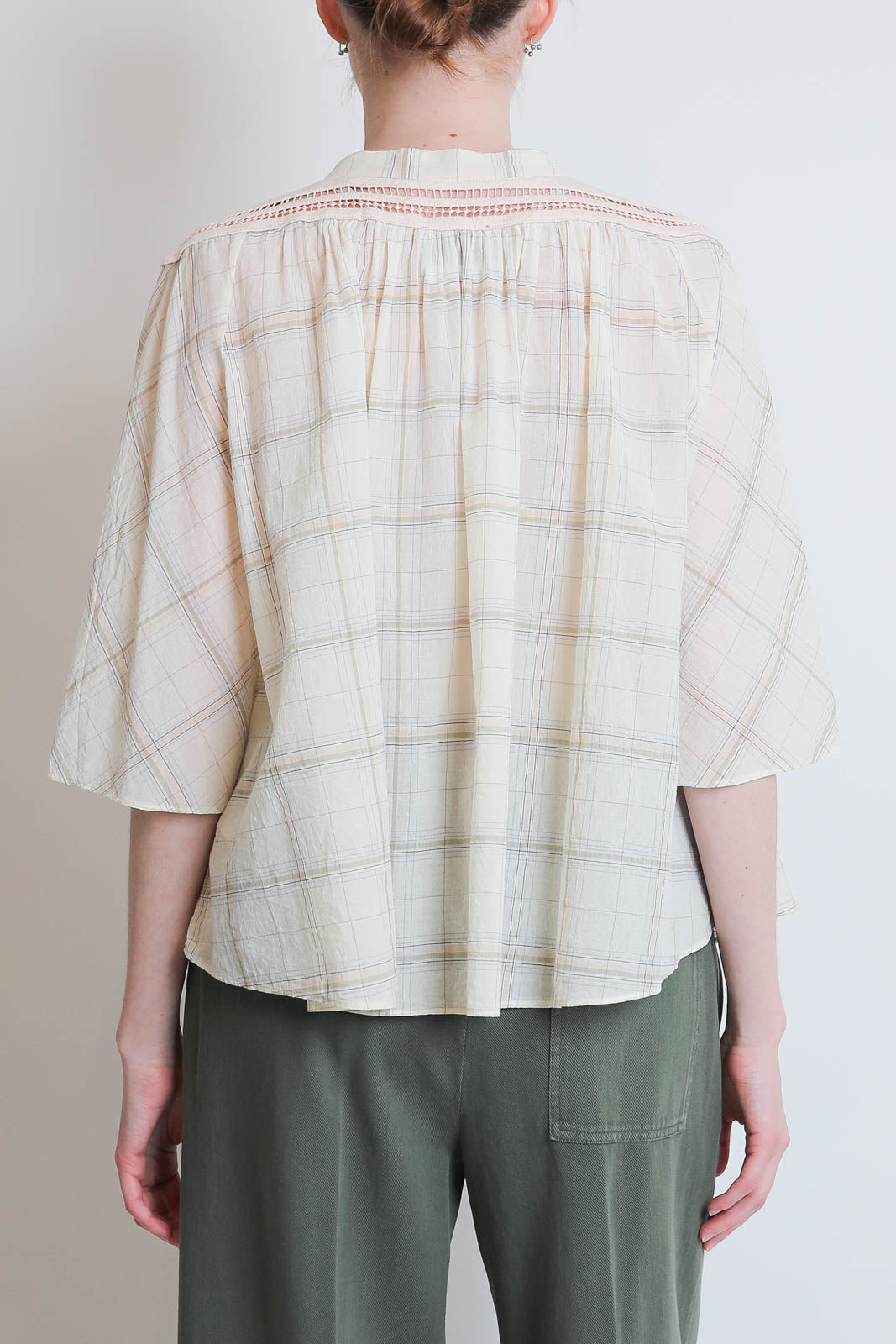 Forte-Forte, Bluse Crepe Voile in Lattementa