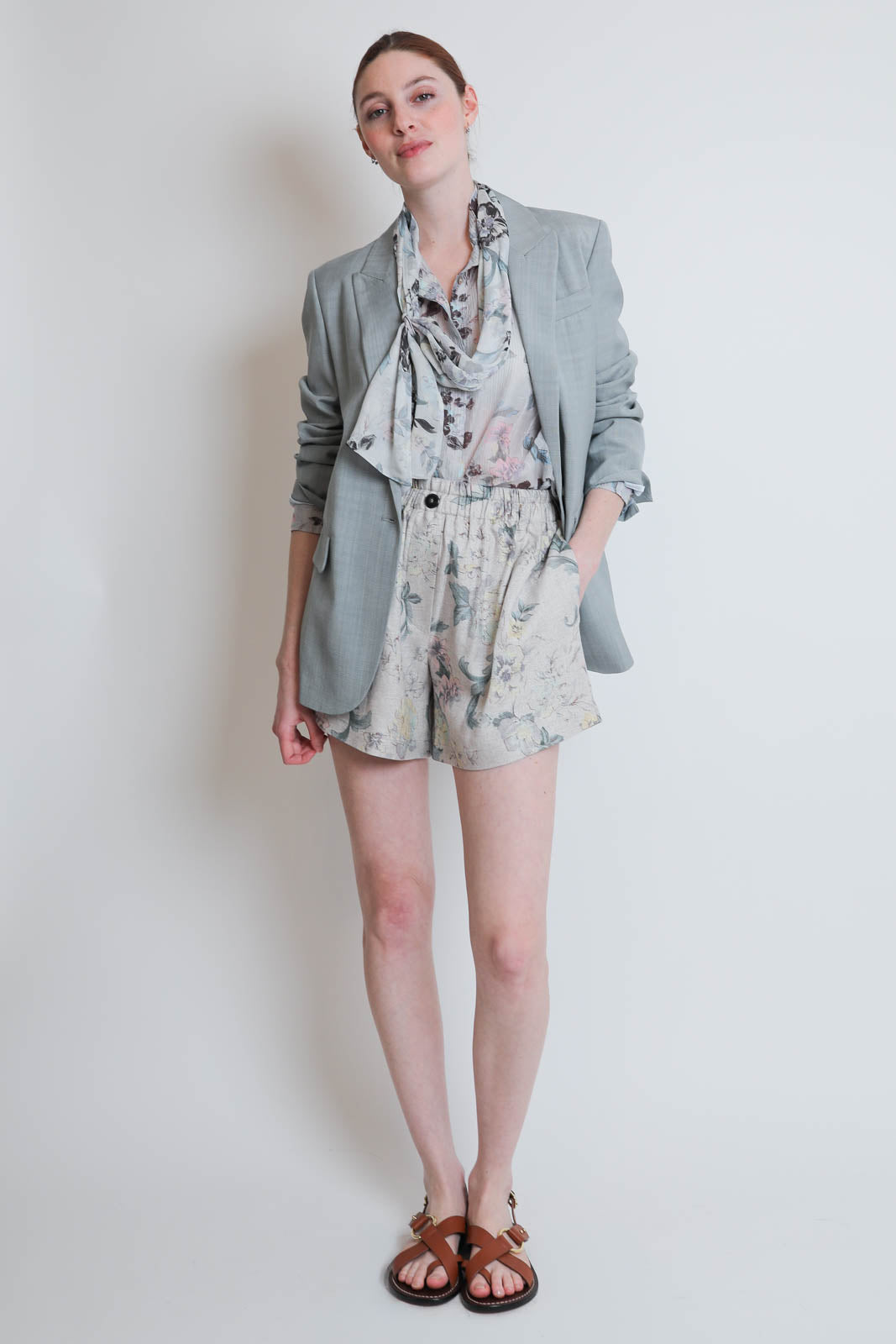 Forte-Forte, Shorts Peonia My Love in Glicine