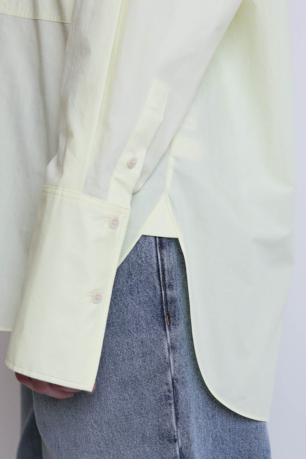 Lee Mathews, Bluse Poplin in Butter