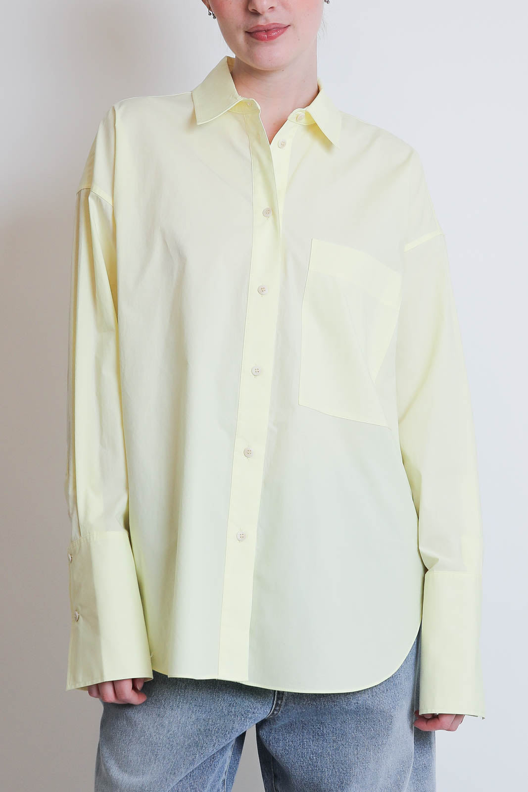 Lee Mathews, Bluse Poplin in Butter