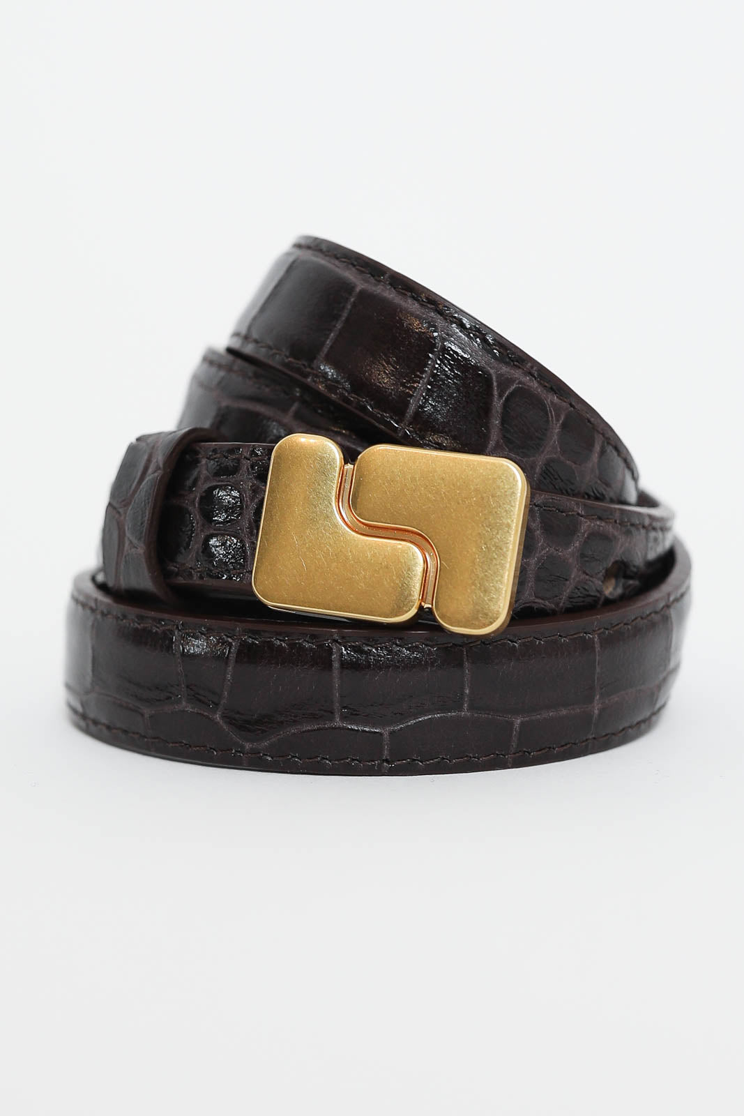 Soeur, Gürtel Ninon Mini in Marron Fonce