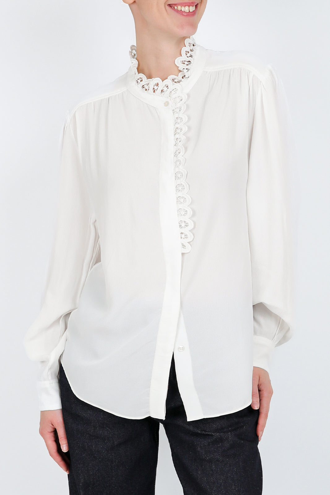 Bluse Estela in Weiss