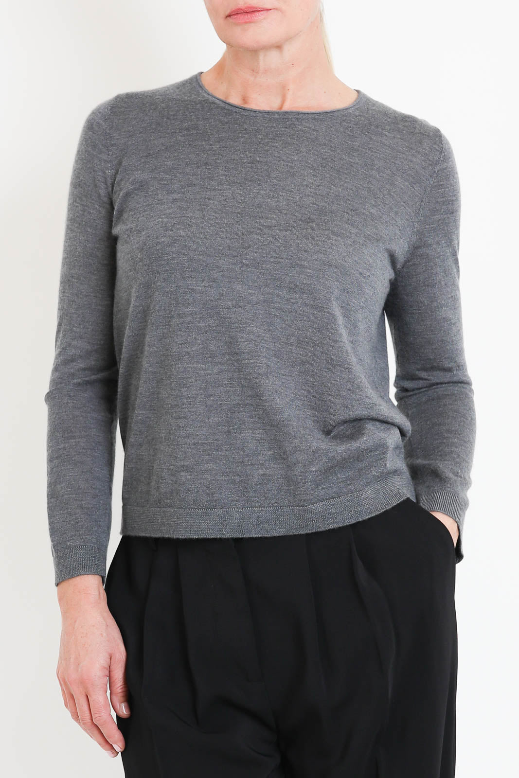 CO, Pullover Rolled in Grau