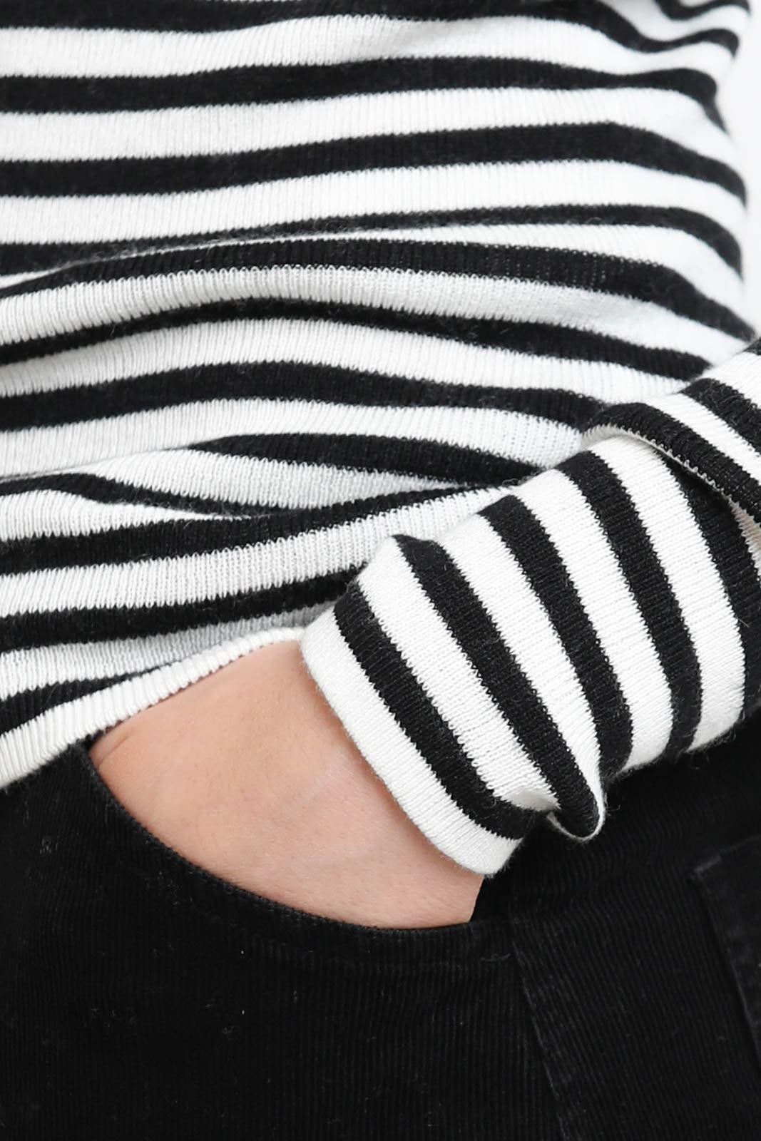 Lisa Yang, Langarm-Shirt Vivian Stripes in Salt