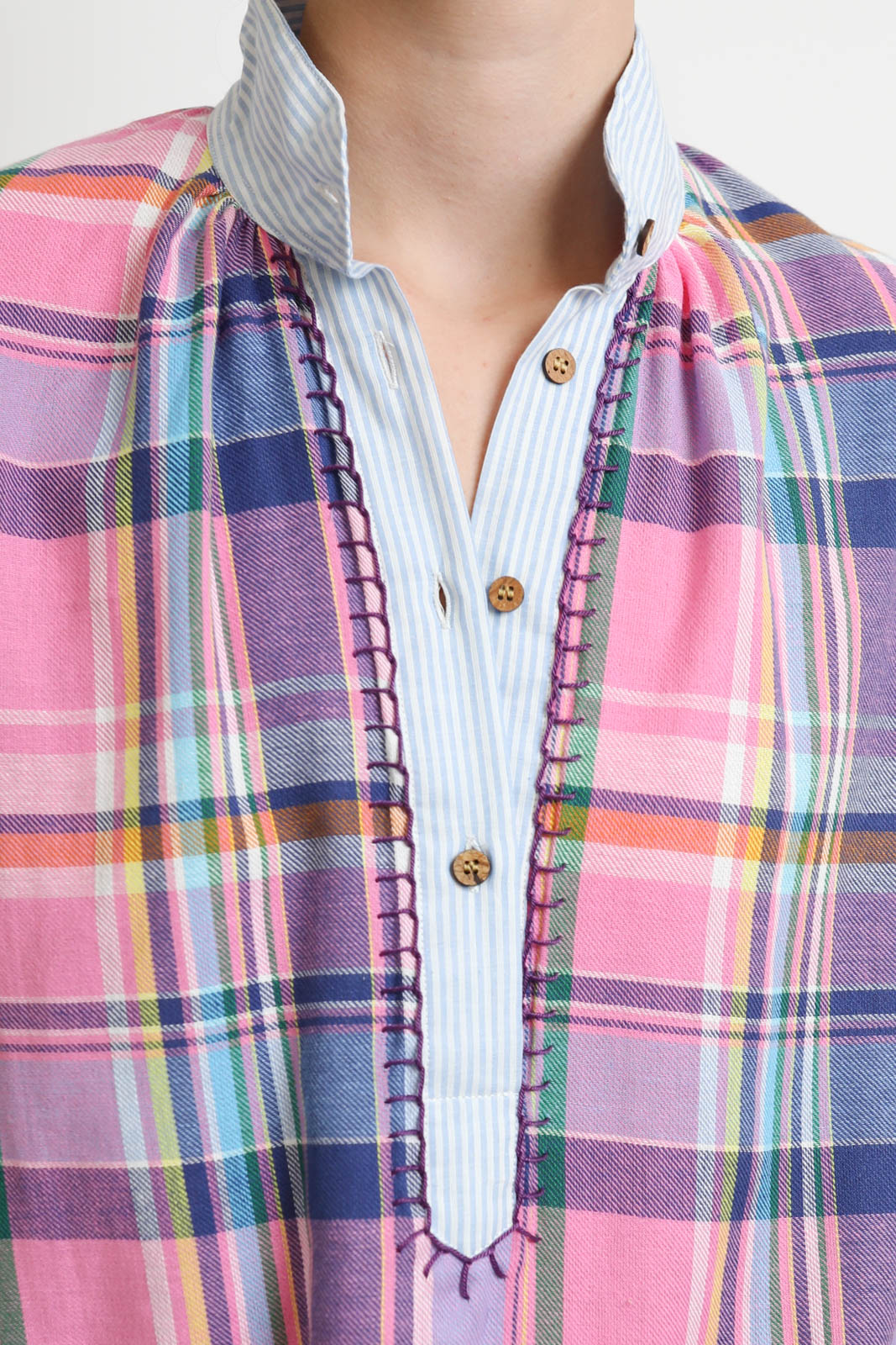 Fish Club, Bluse Folk in Marlot