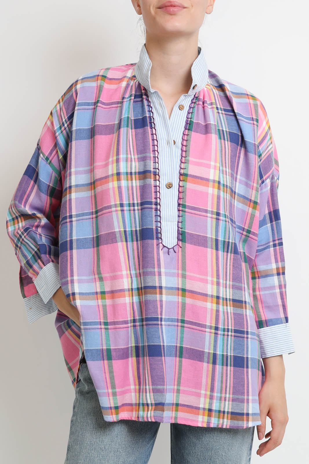 Fish Club, Bluse Folk in Marlot