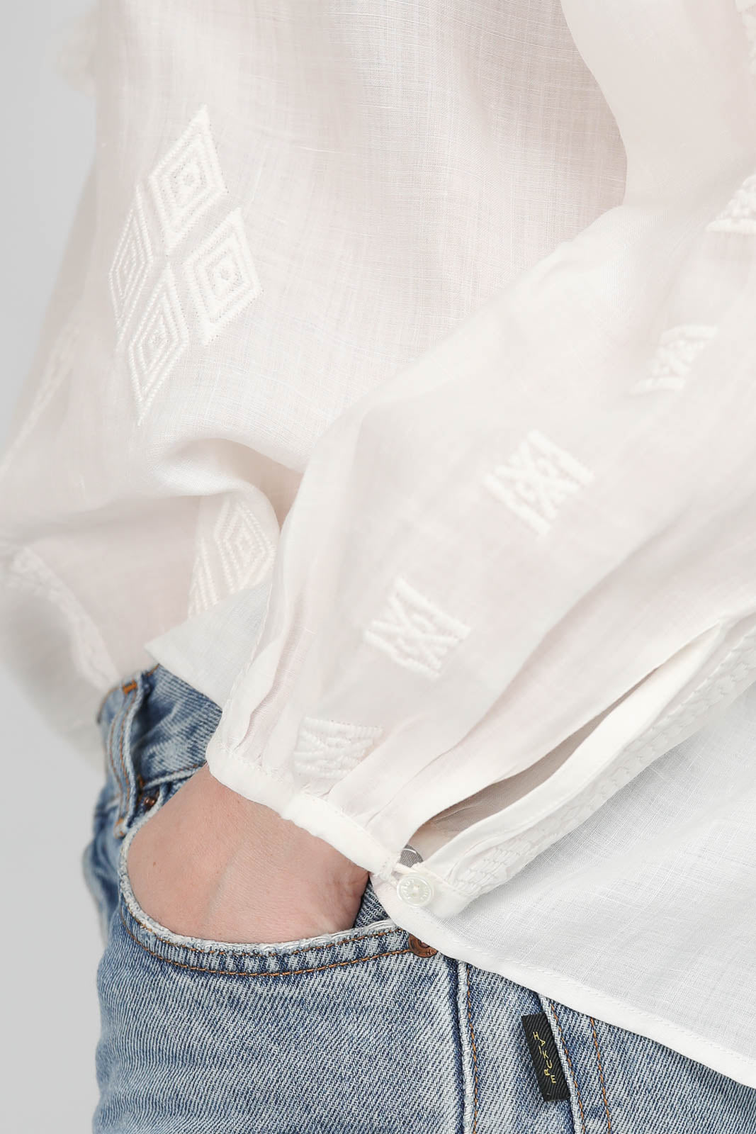 Bluse Cristo in Ivory