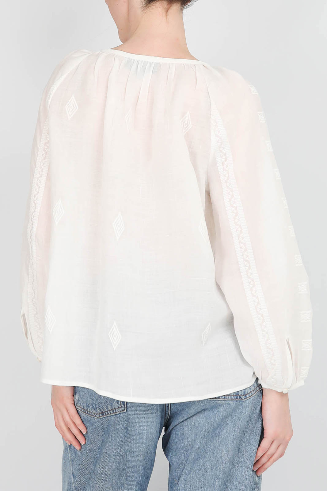 Bluse Cristo in Ivory
