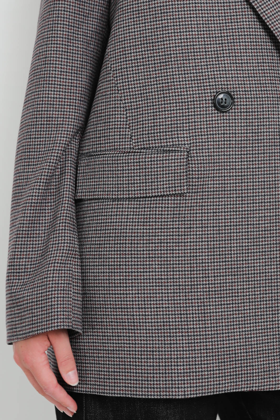 Zenggi Blazer Mini Check in Grey Melange