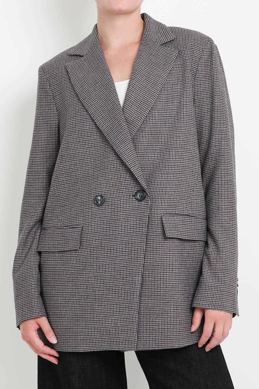 Zenggi Blazer Mini Check in Grey Melange
