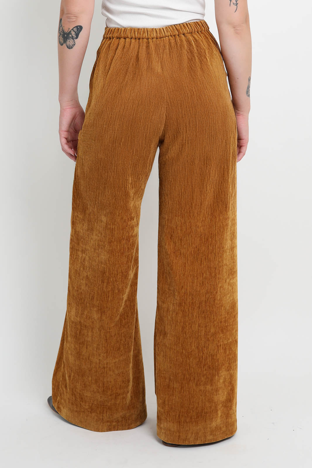 Forte-Forte, Hose aus Samt in Ambra