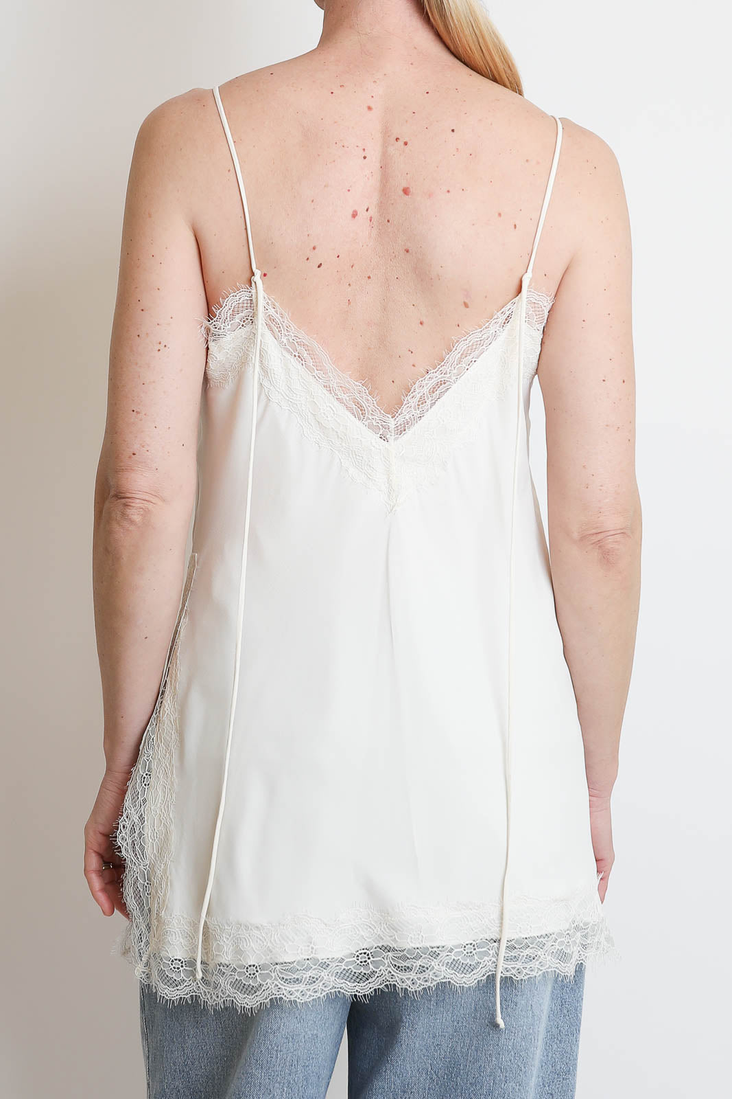 Rohe, Top mit Spitze in Off White