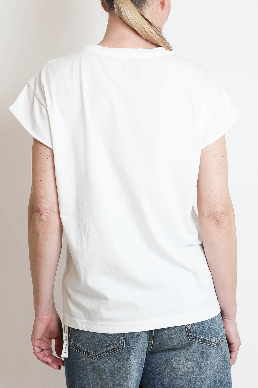 Bowery, T-Shirt Slice of Capri in Weiss