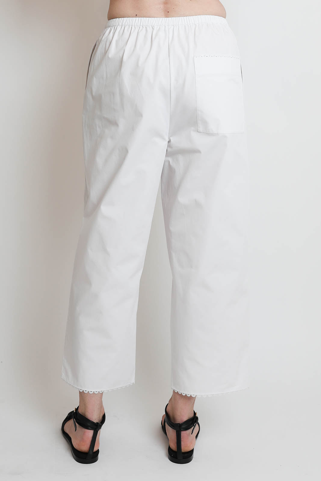 Rohe,  Hose Embroidered Poplin in Optic White