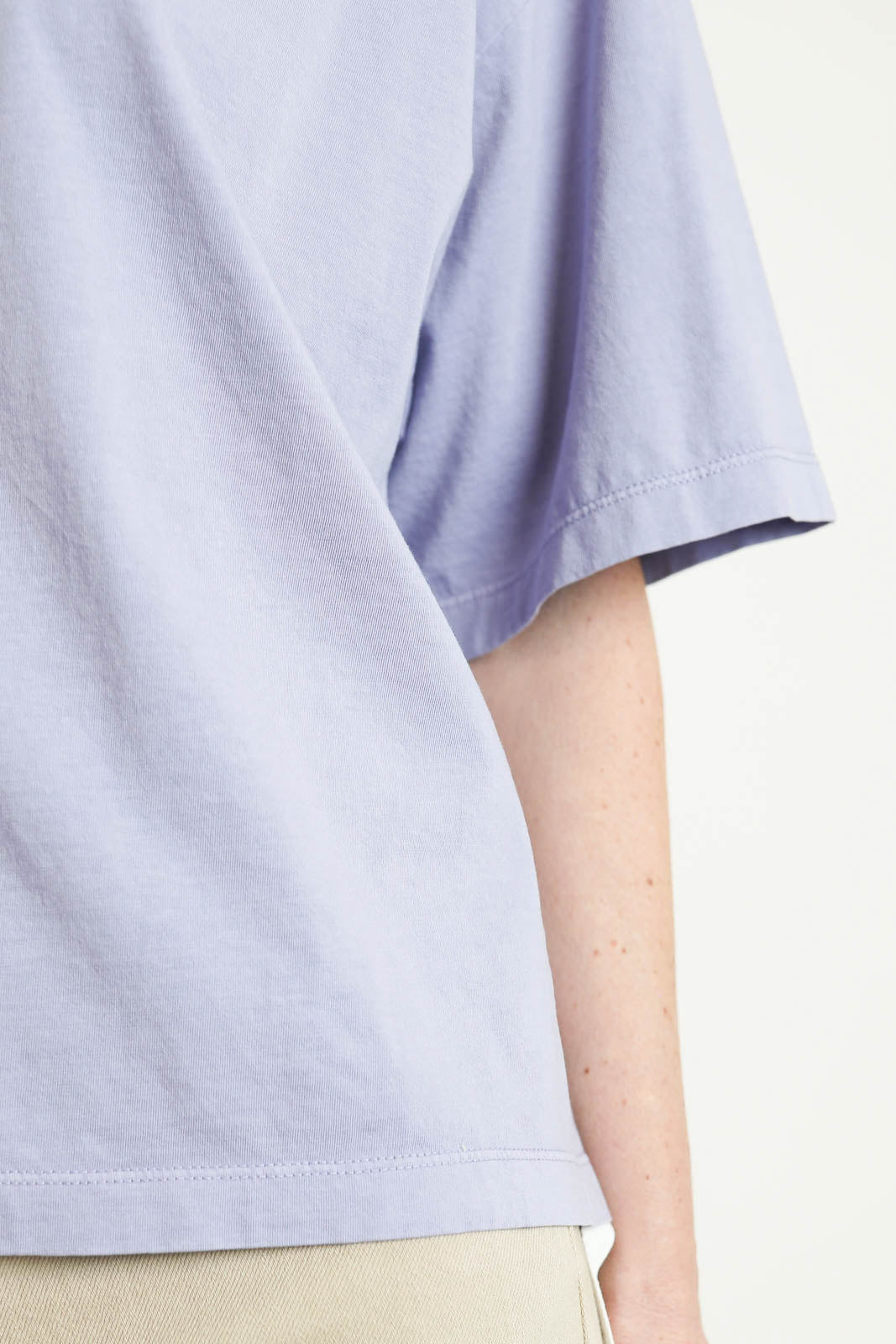 Bowery, T-Shirt aus Baumwolle in Pale Iris