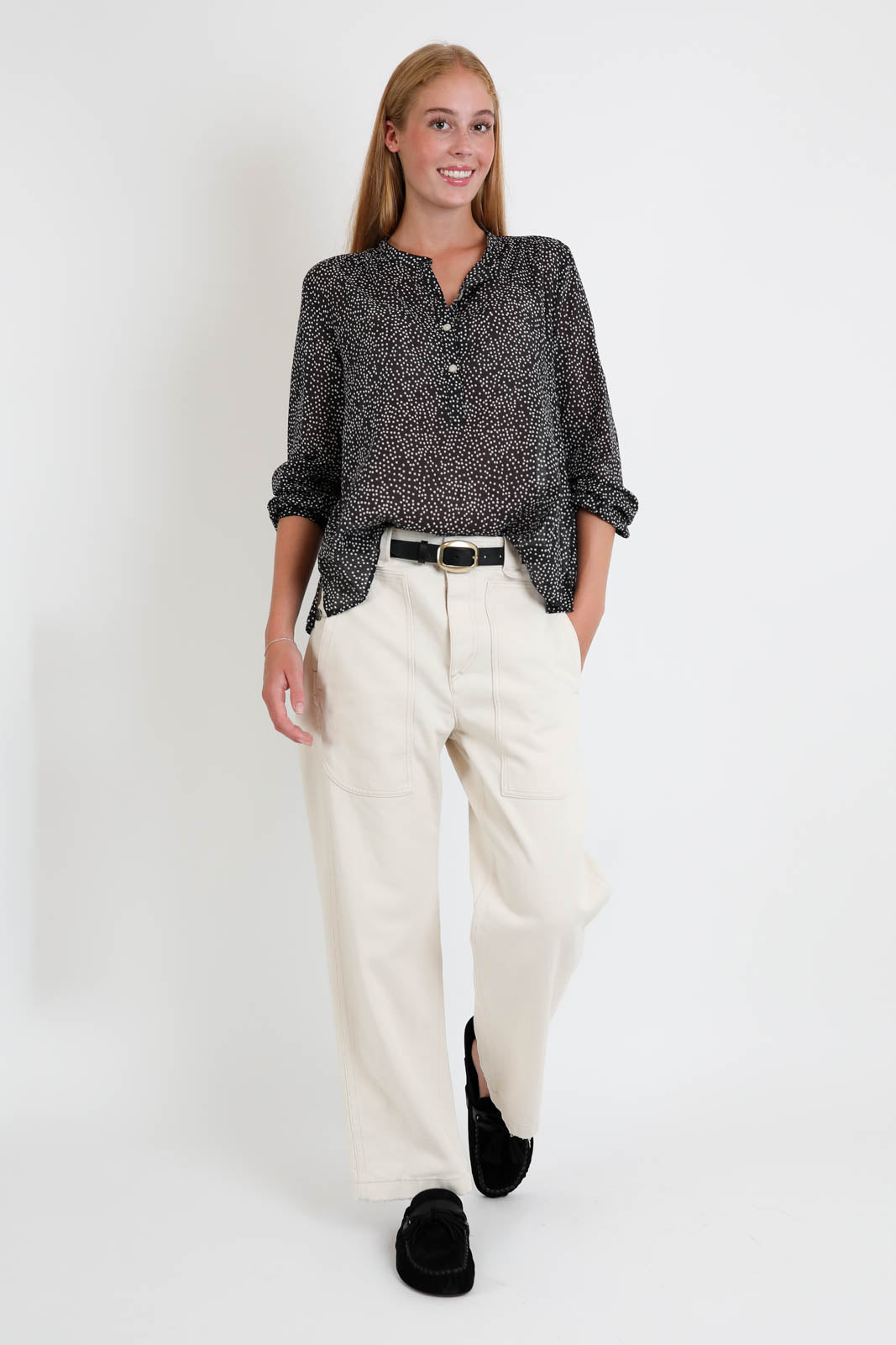 Marant Étoile, Bluse Maria in Black/Ecru