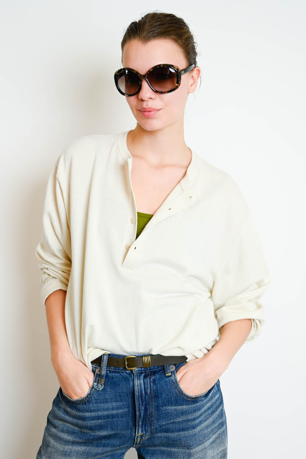 Extreme Cashmere, Pullover Fatou in Ecru