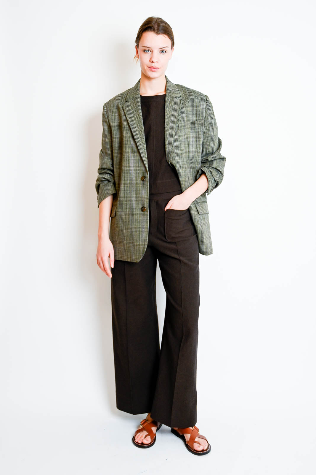 Soeur, Blazer Hermosa in Marron/Vert