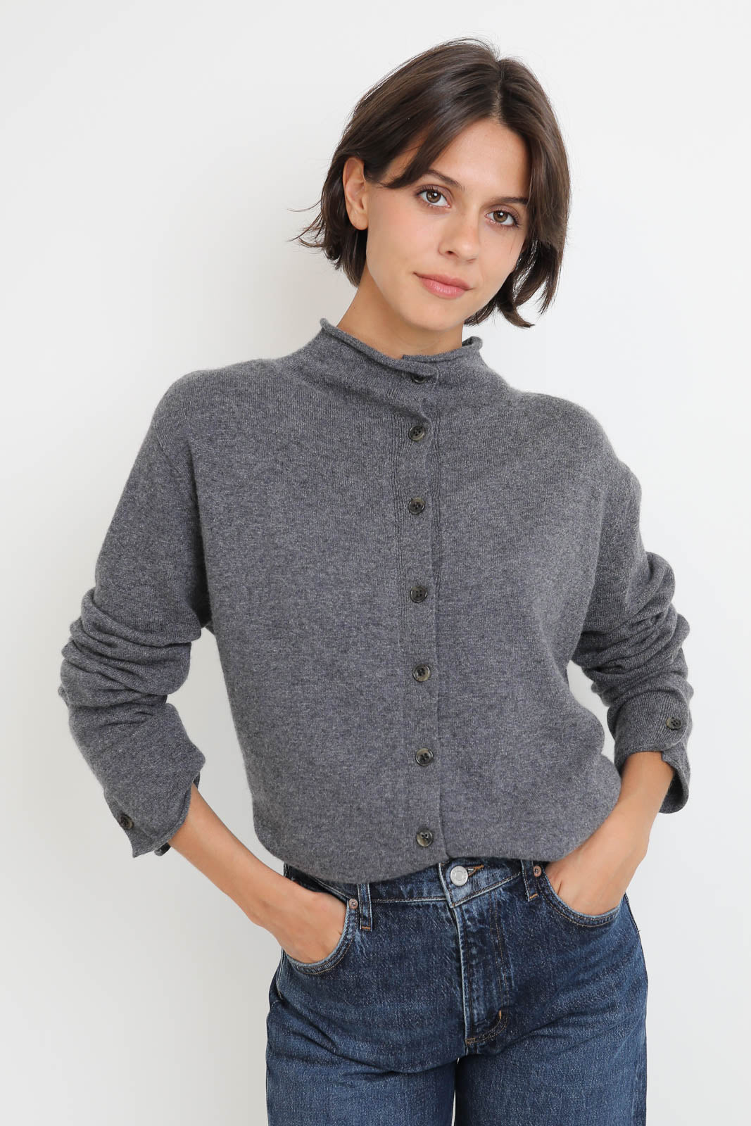Cardigan Catrine in Graphite