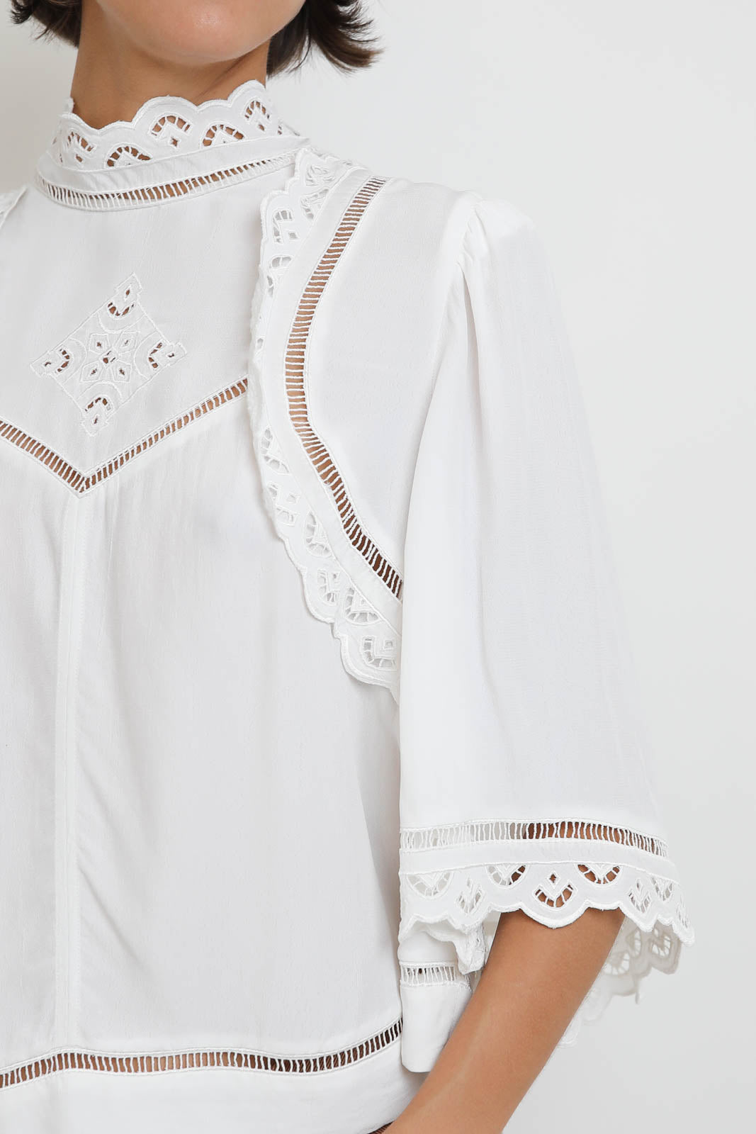Bluse Frany in Weiss