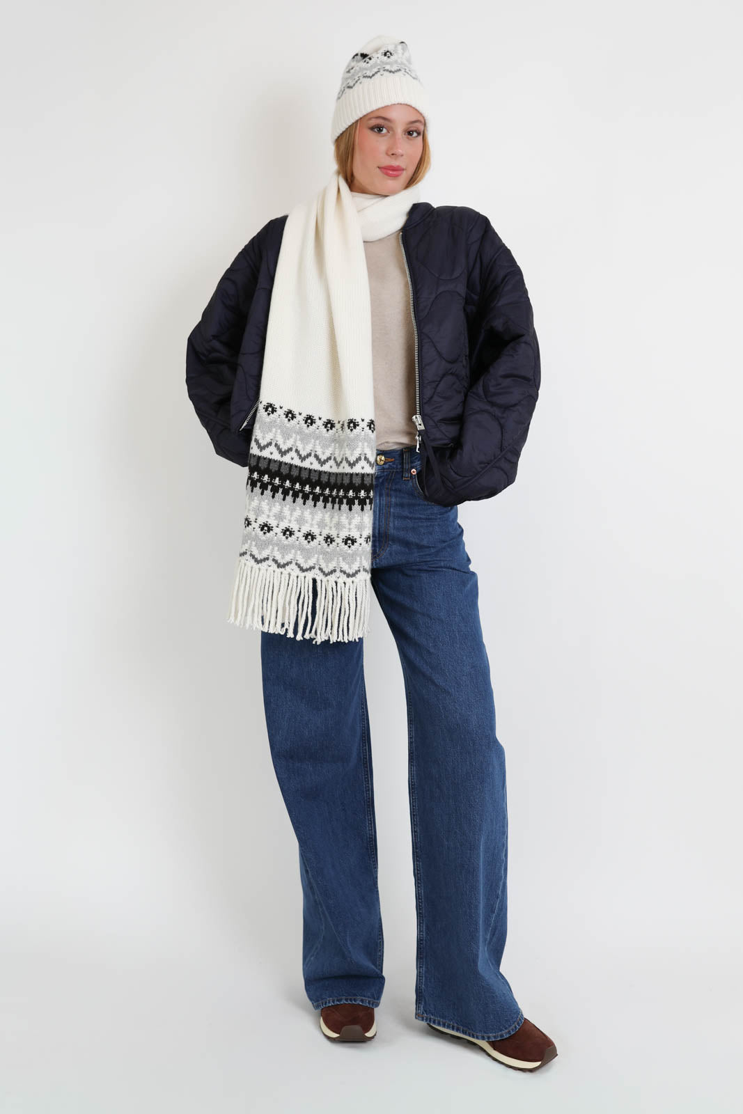 Arch4, bonnet Fable en Fair Isle « Snow White »