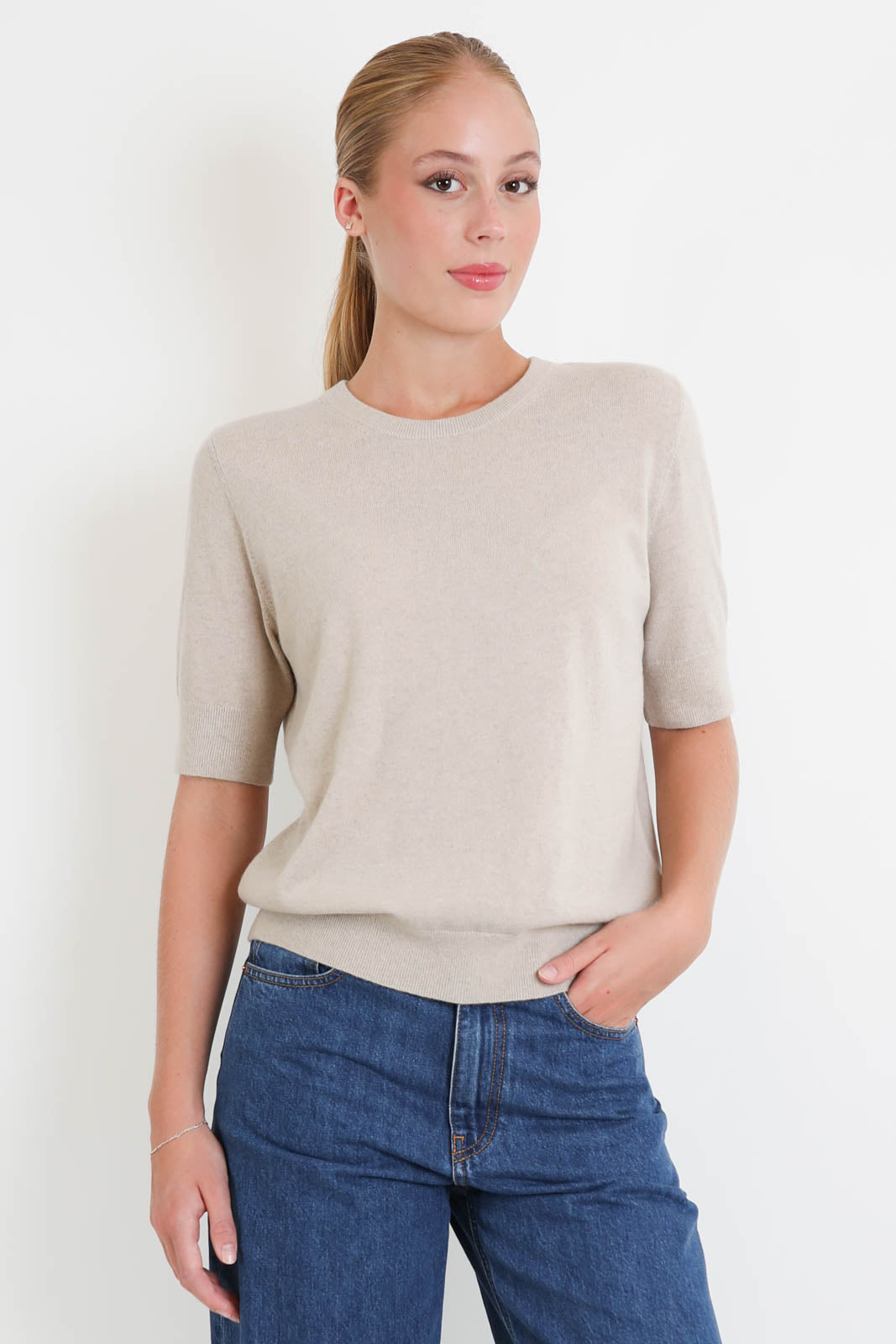 Arch4, Pullover Logan Crew in Feather