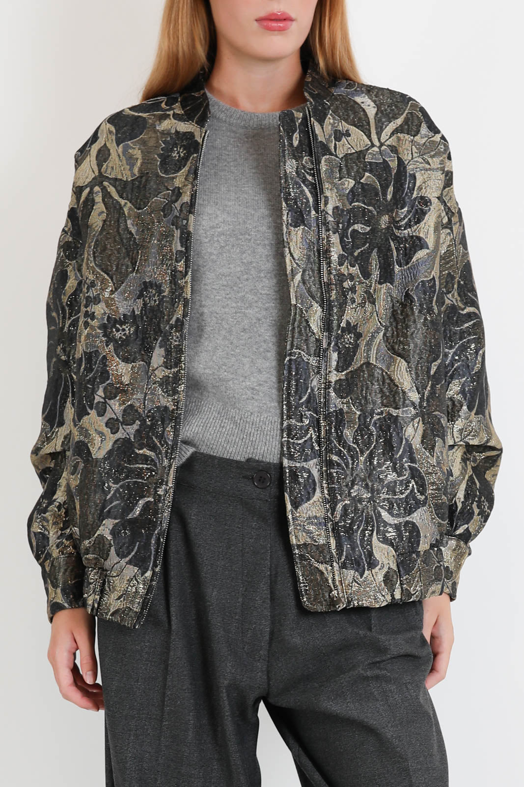 Atelier 1985, Jacke Leonardo in Braun Gemustert