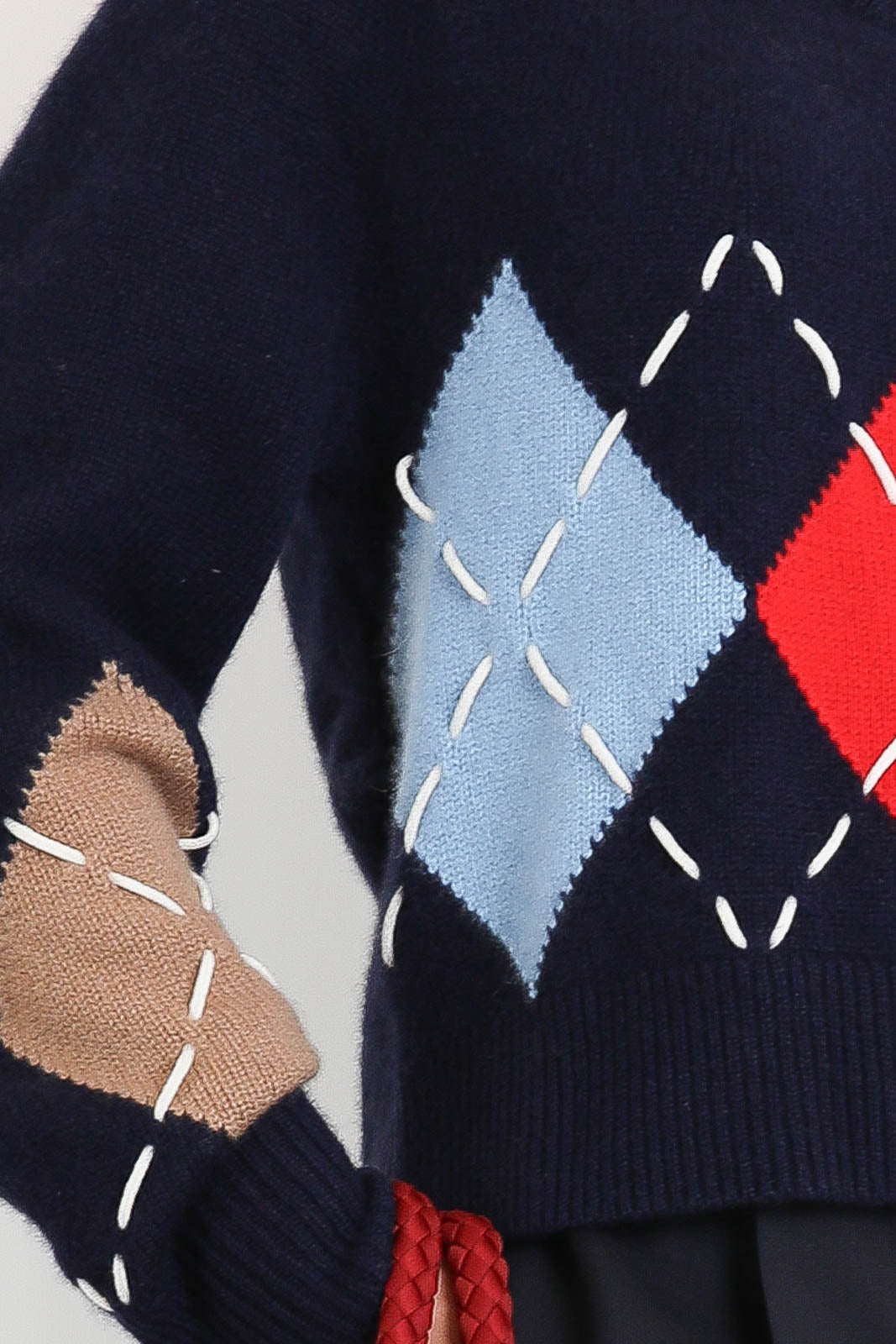 Arch4, Pullover Sloane in Navy Argyle