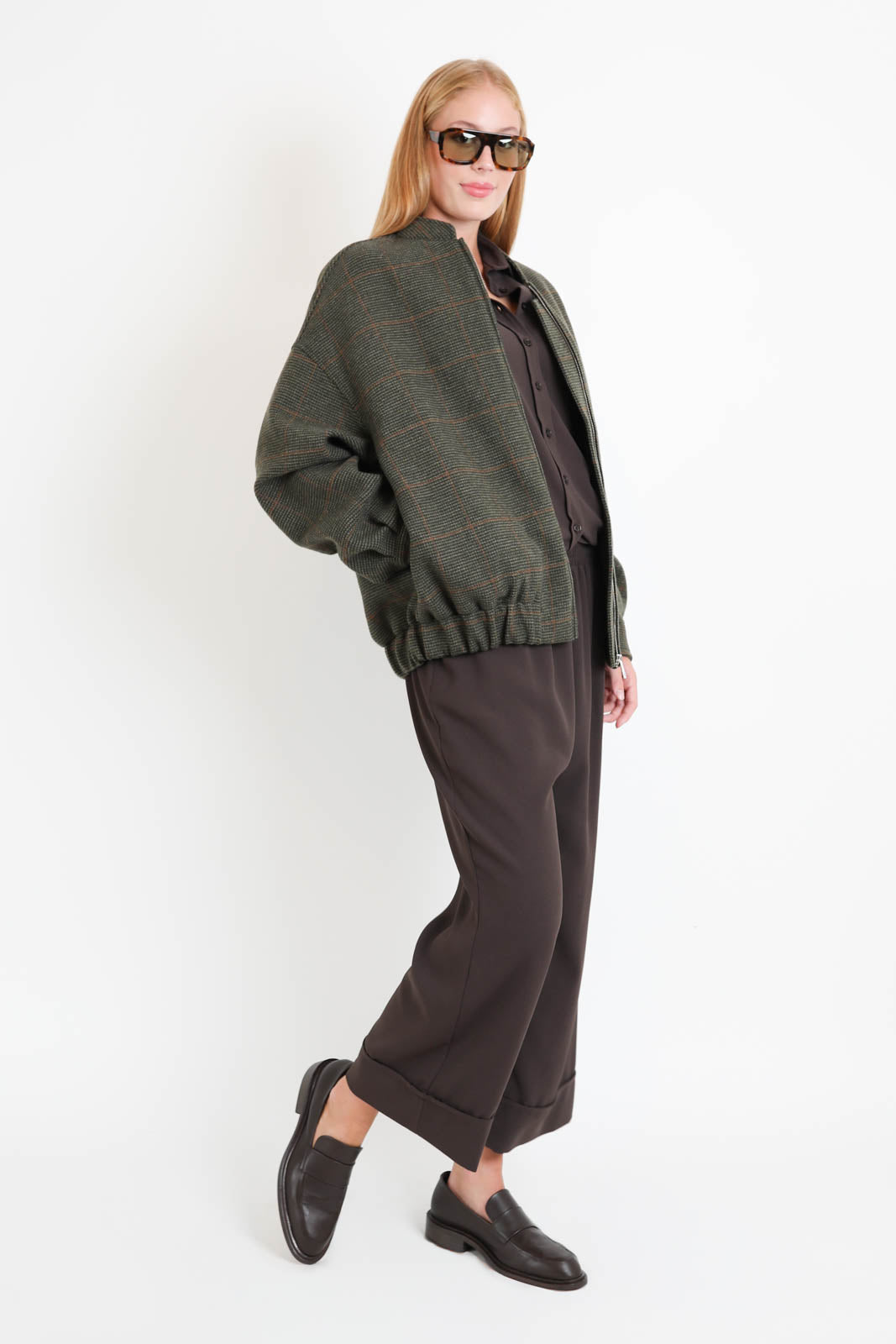 Atelier 1985, Jacke Leonardo in Khaki Kariert