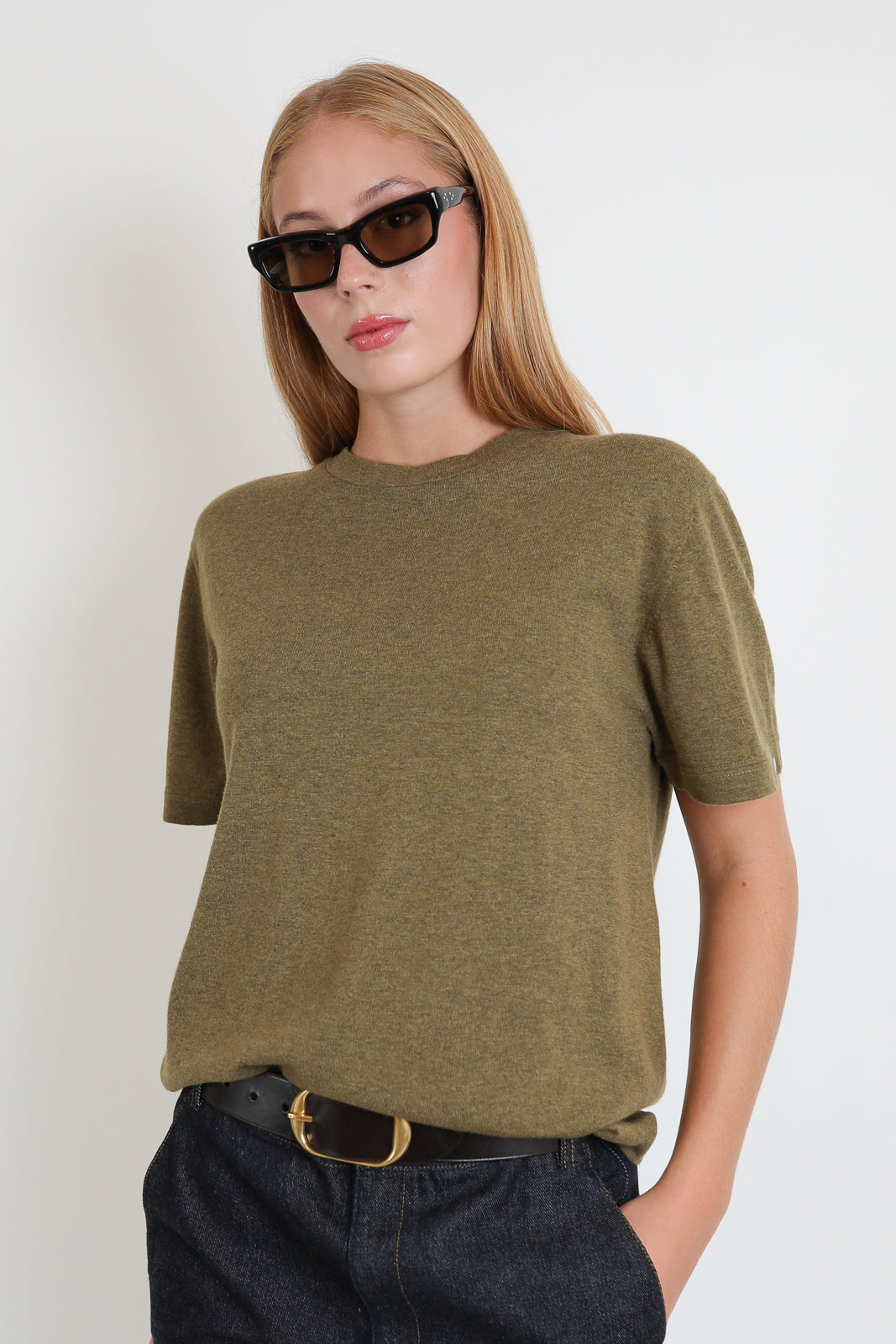 Extreme Cashmere, T-Shirt Cuba in Hunter