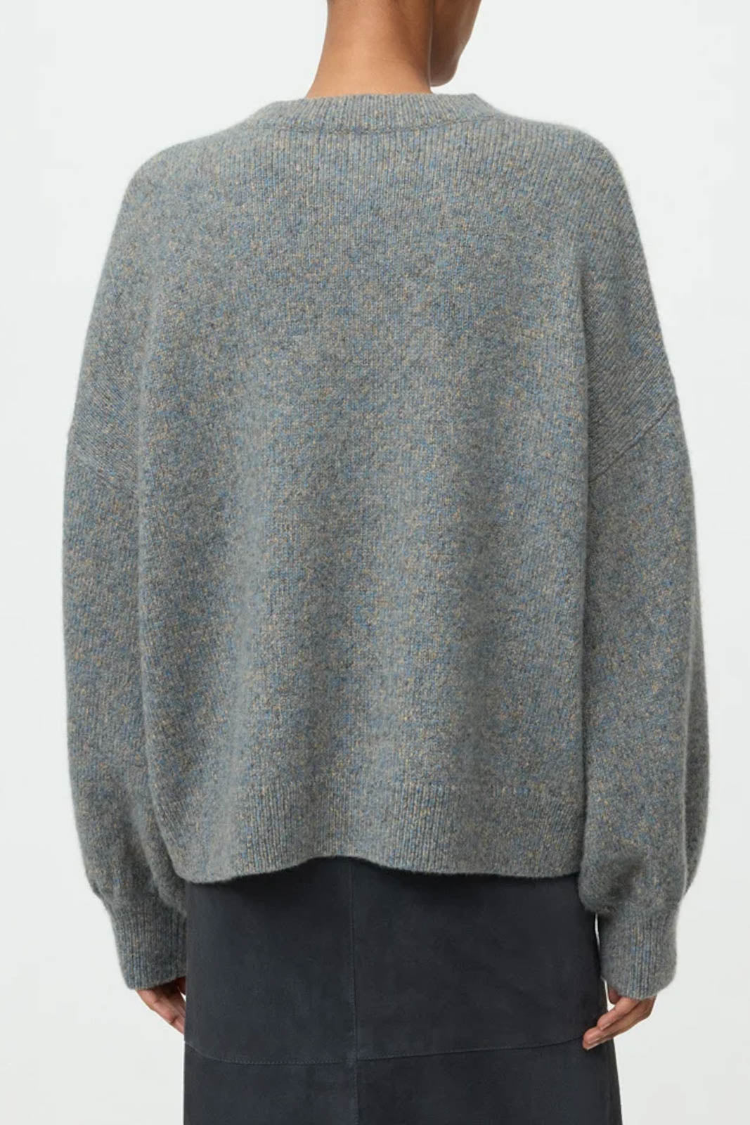 Soft Goat, Pullover Marled in Blue Melange