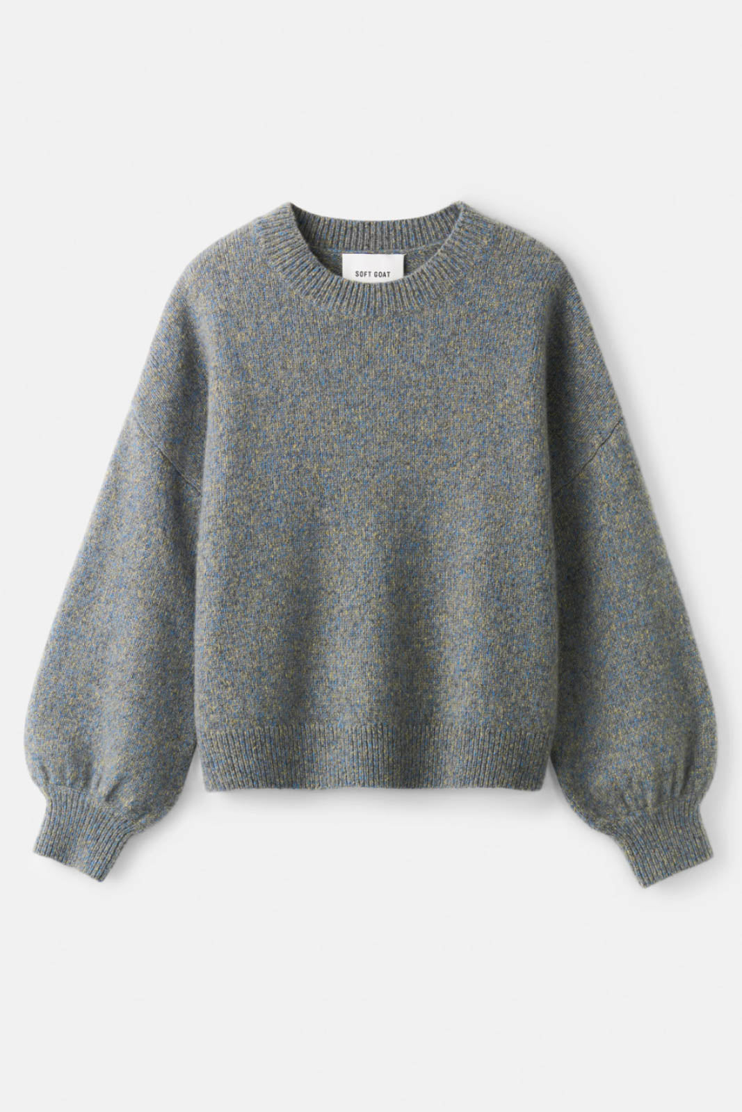 Soft Goat, Pullover Marled in Blue Melange