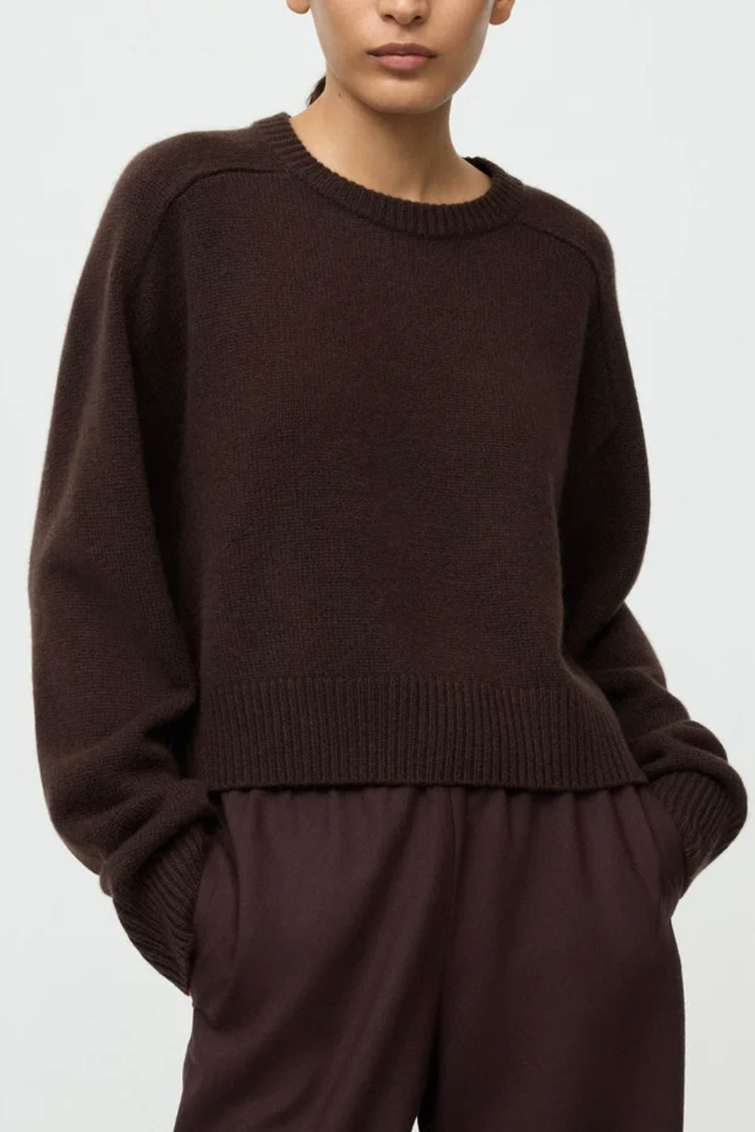 Soft Goat, Pullover aus Kashmere in Mocha