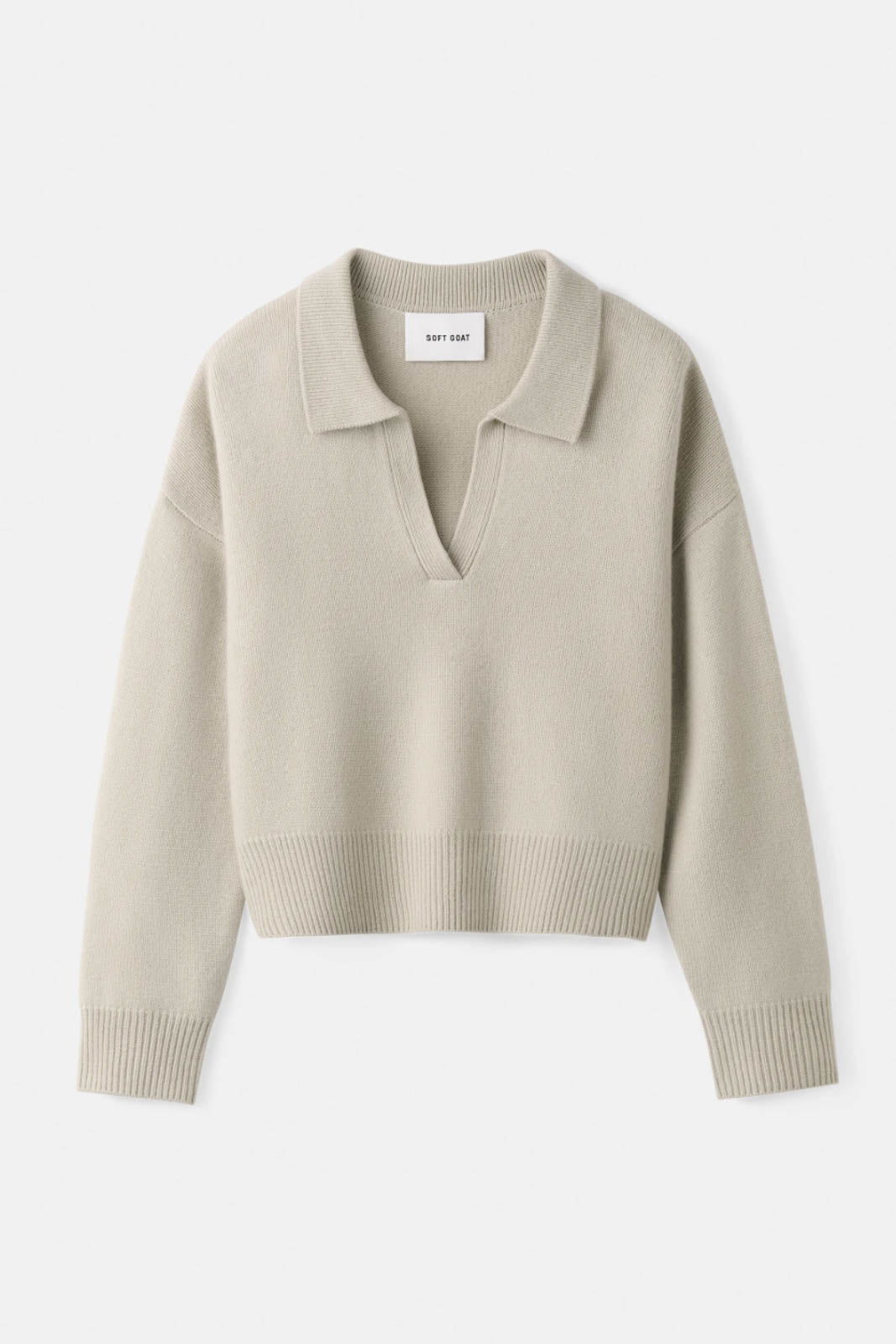 Soft Goat, Pullover Relaxed in Chalk