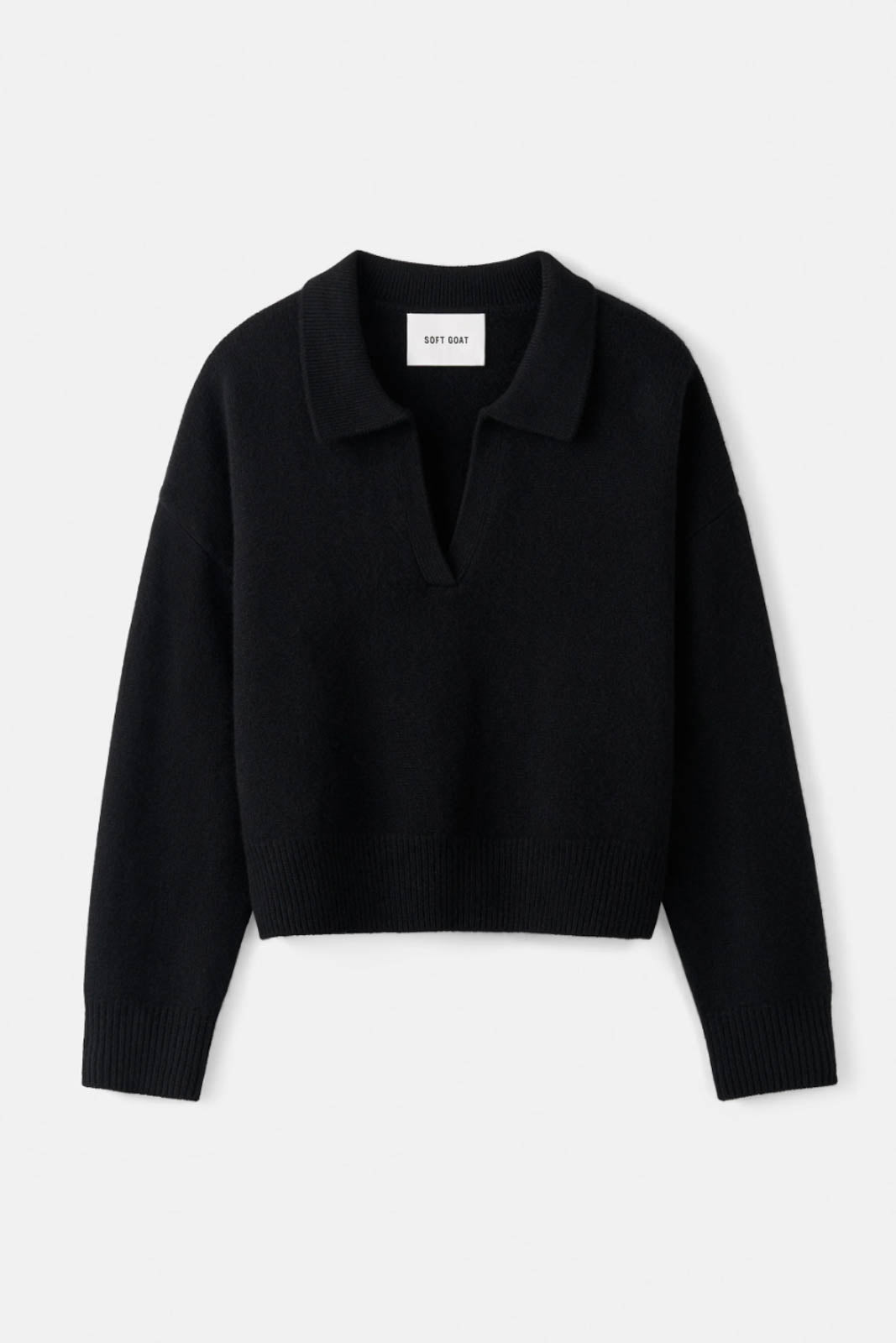 Soft Goat, Pullover Relaxed in Schwarz