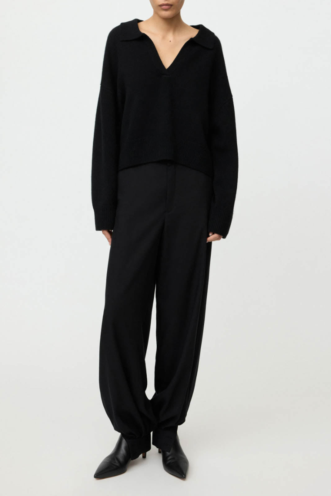 Soft Goat, Pullover Relaxed in Schwarz