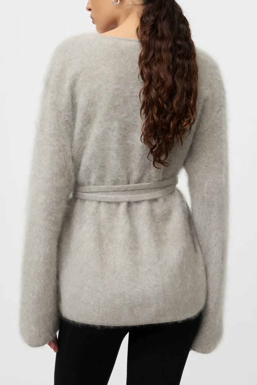 Soft Goat, Cardigan Brushed in Greige