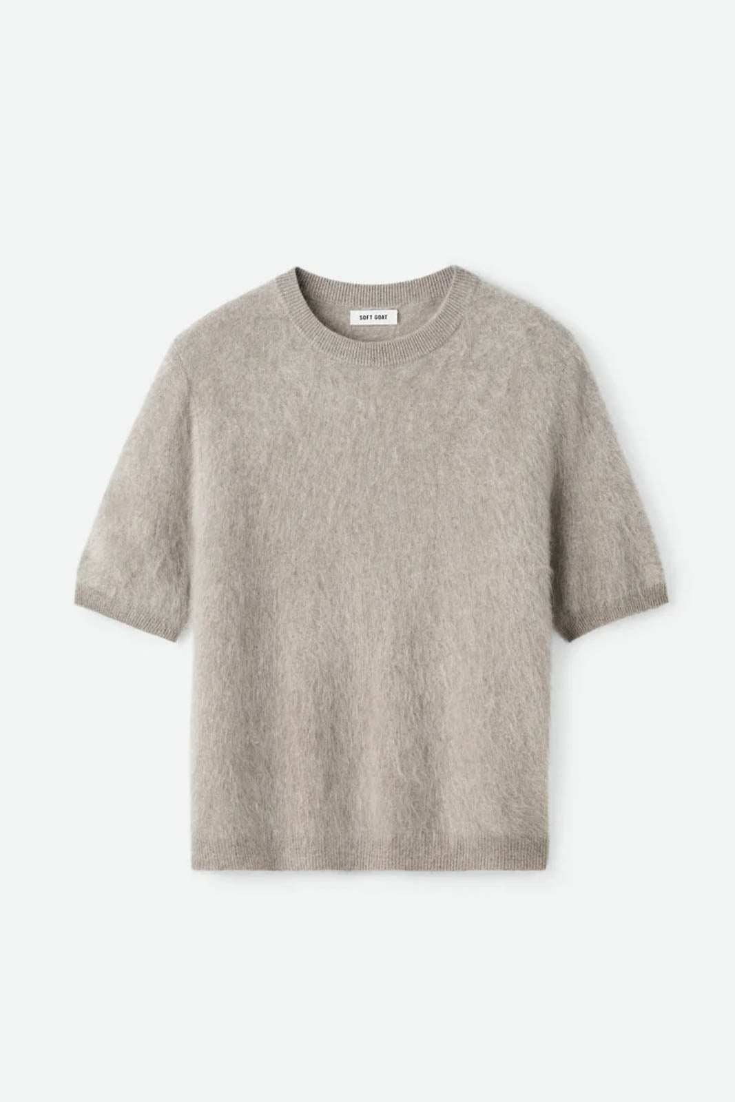 Soft Goat, Pullover Brushed in Greige